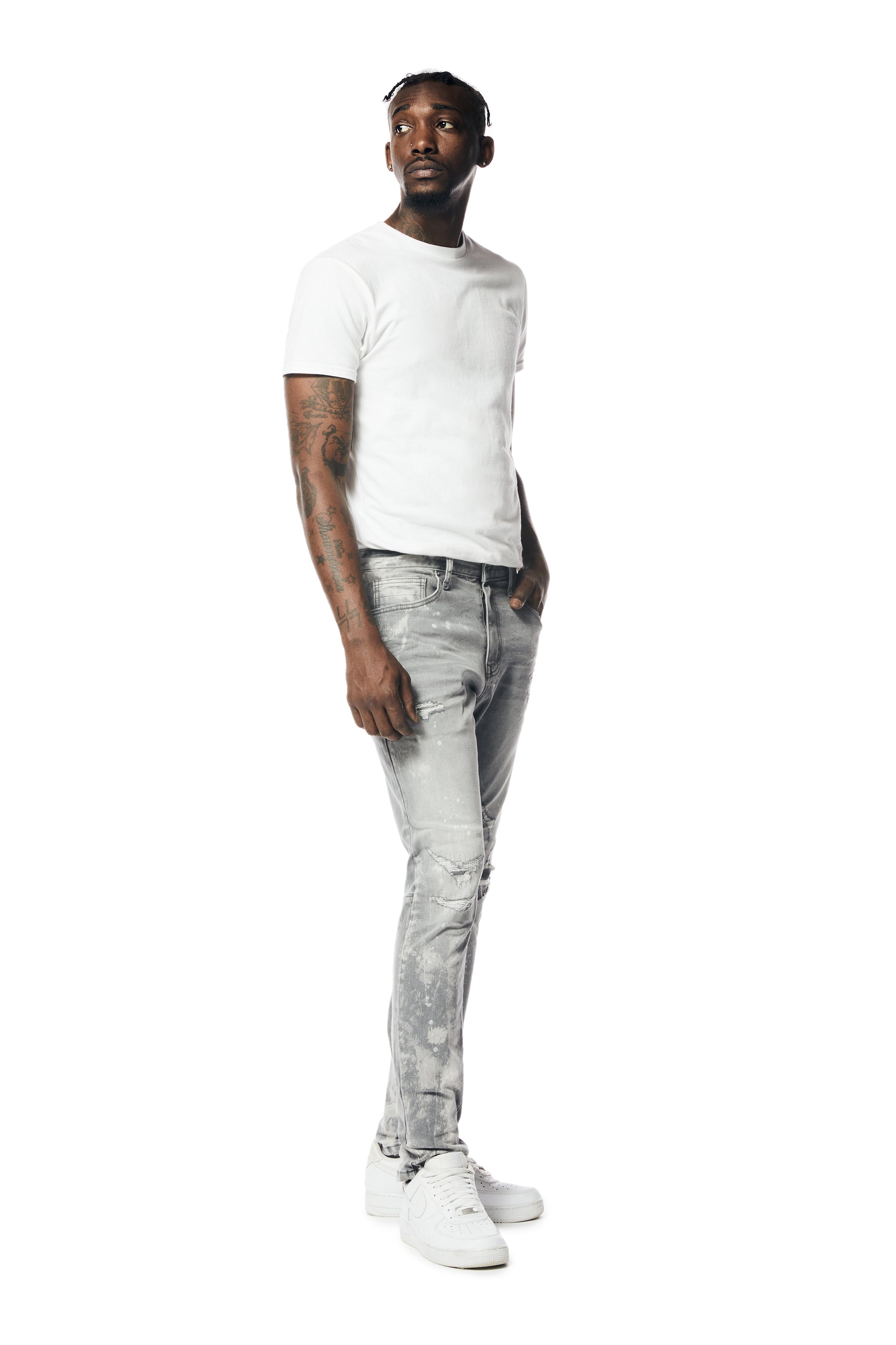 Rip & Repaired Denim Jeans