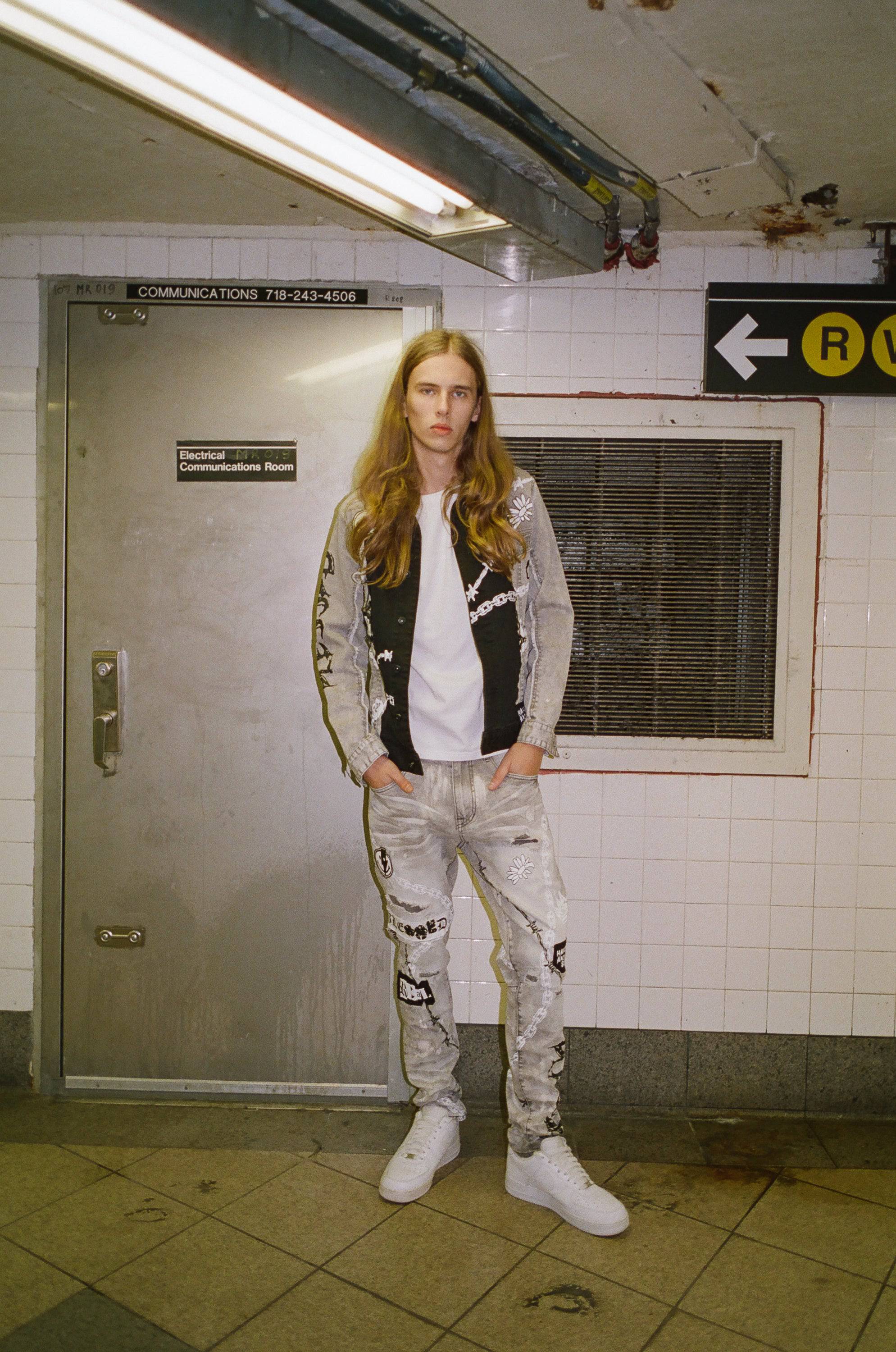 Mixed Media Fashion Jeans
