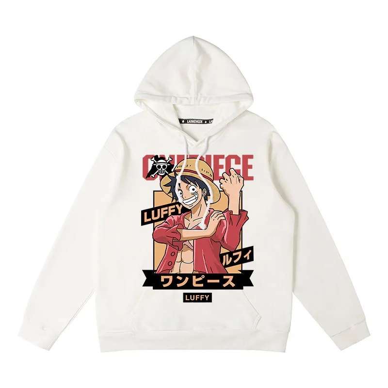 One piece hoodie - LUFFY/SHANKS/CHOPPER/BURUKKU/NEWGATE/FRANKY/MARCO/LAW