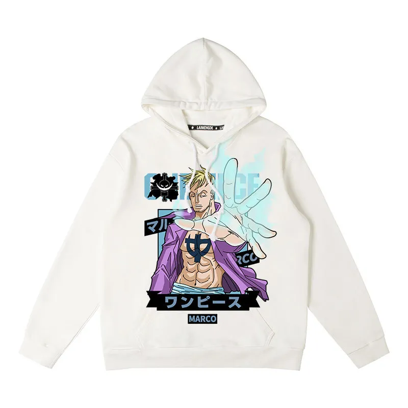 One piece hoodie - LUFFY/SHANKS/CHOPPER/BURUKKU/NEWGATE/FRANKY/MARCO/LAW