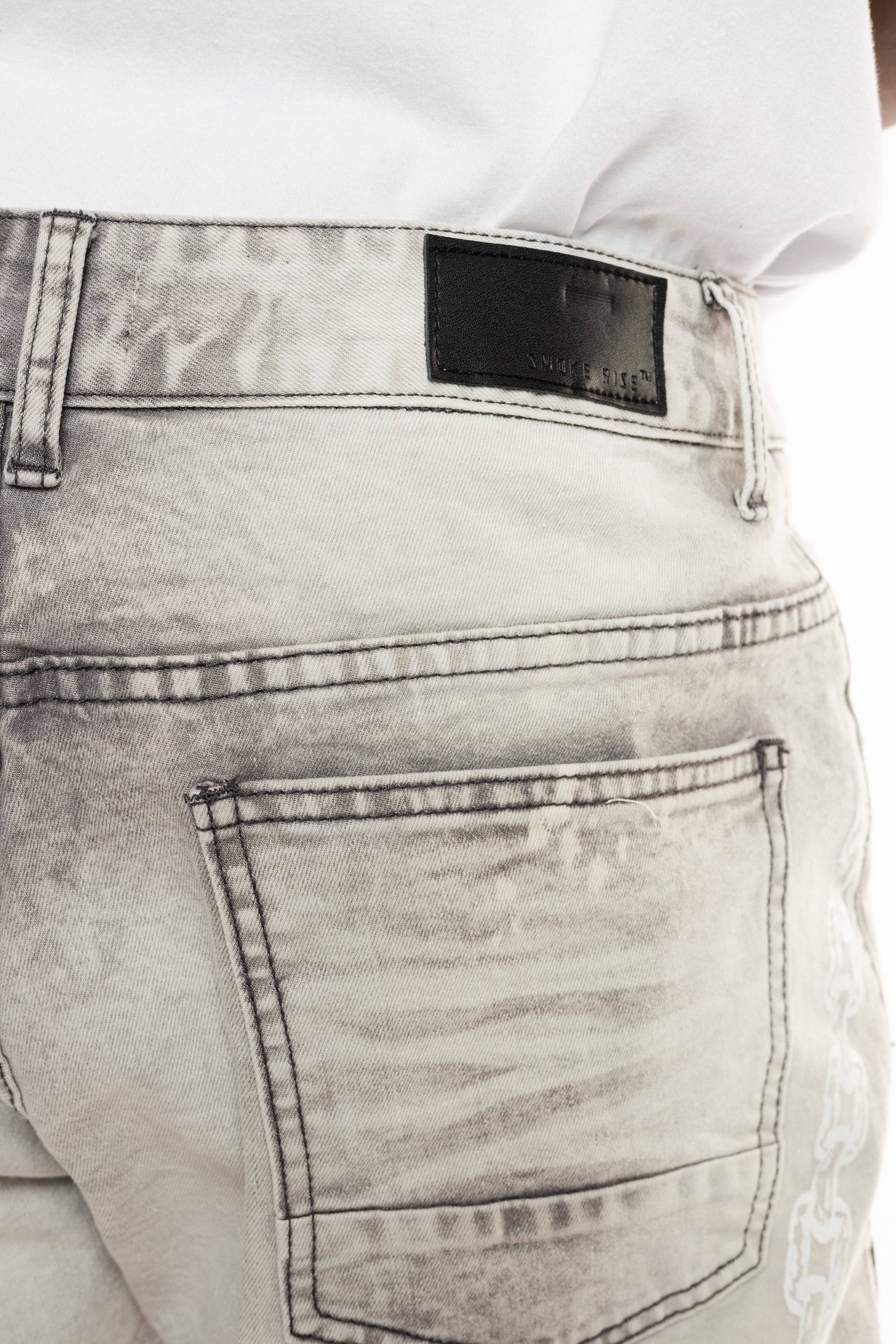 Mixed Media Fashion Jeans