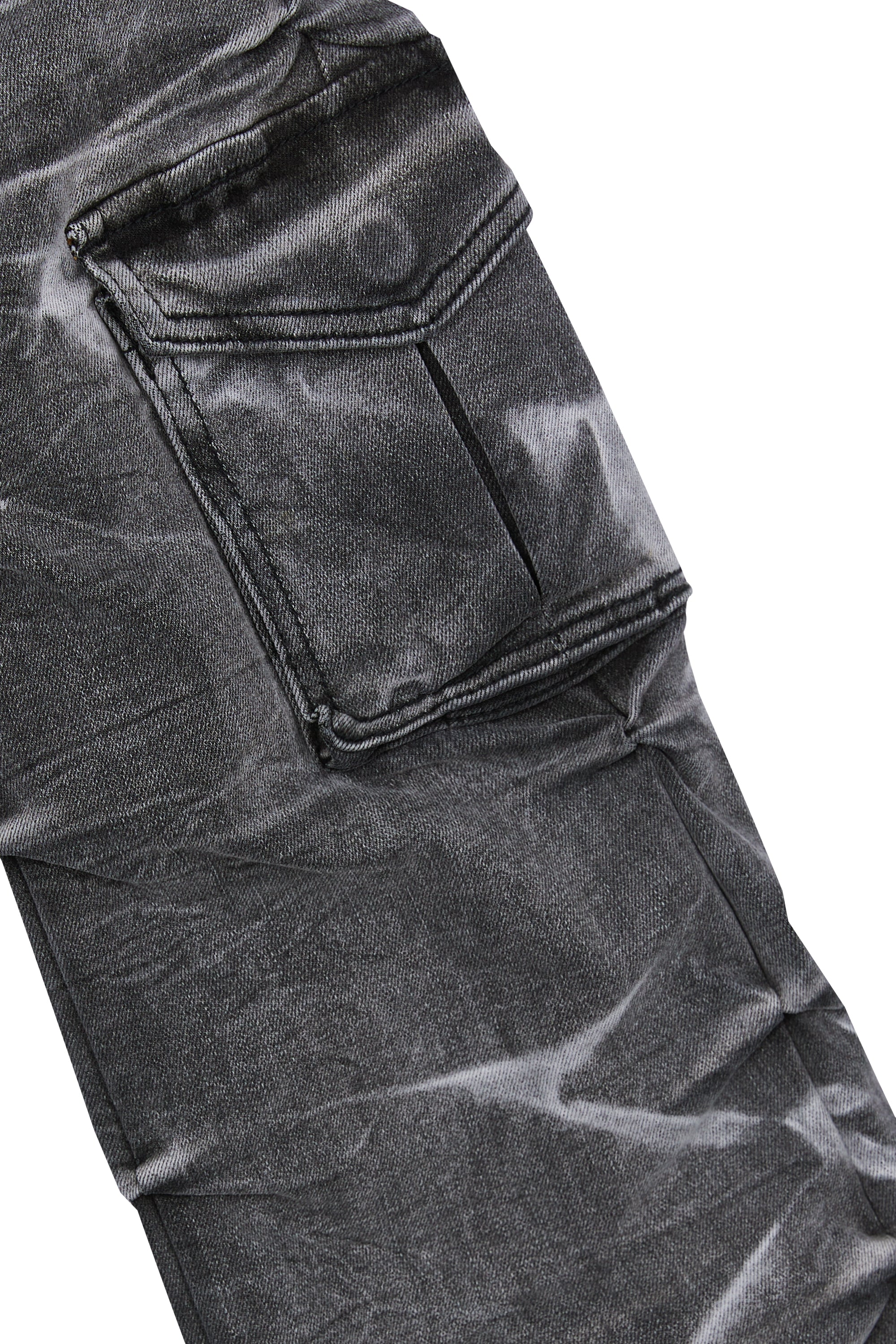 Stacked Utility Denim Jeans