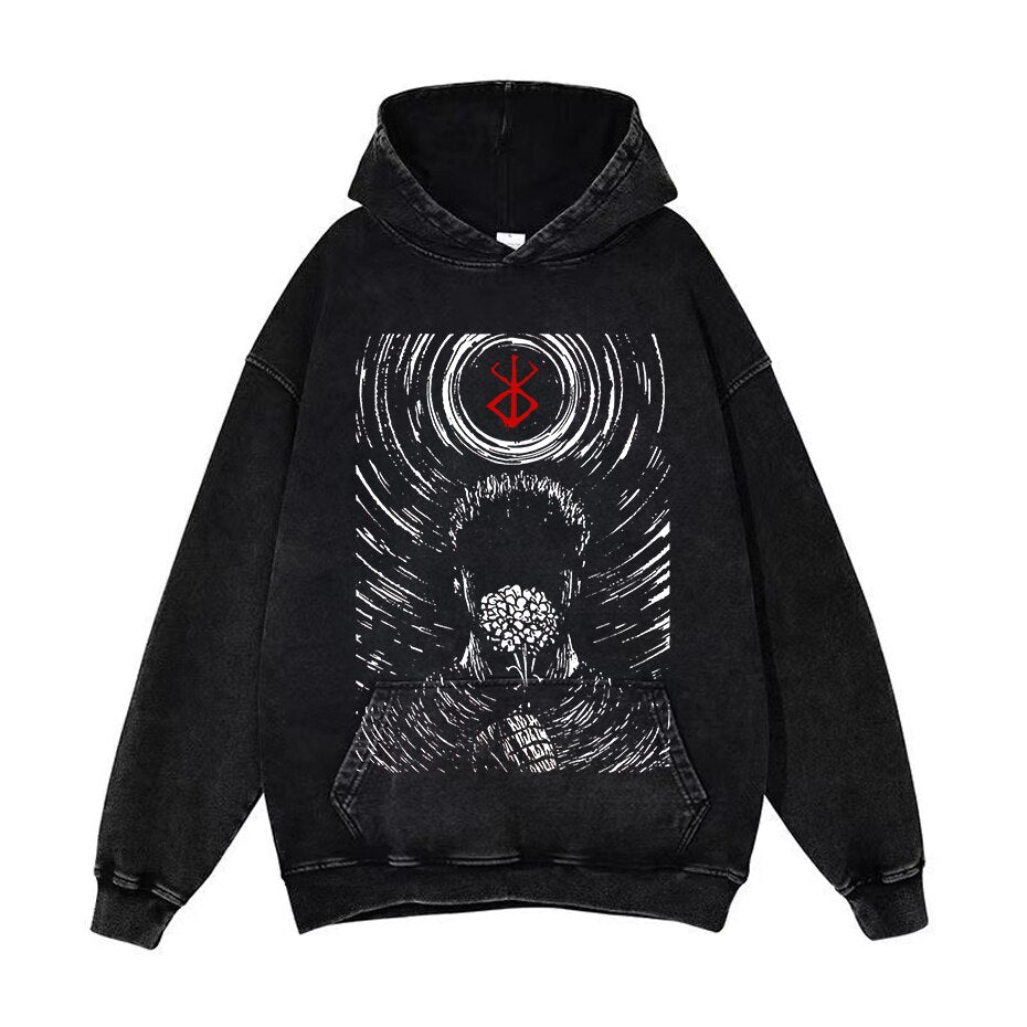 GUTS FLORAL LAMENT VINTAGE HOODIE