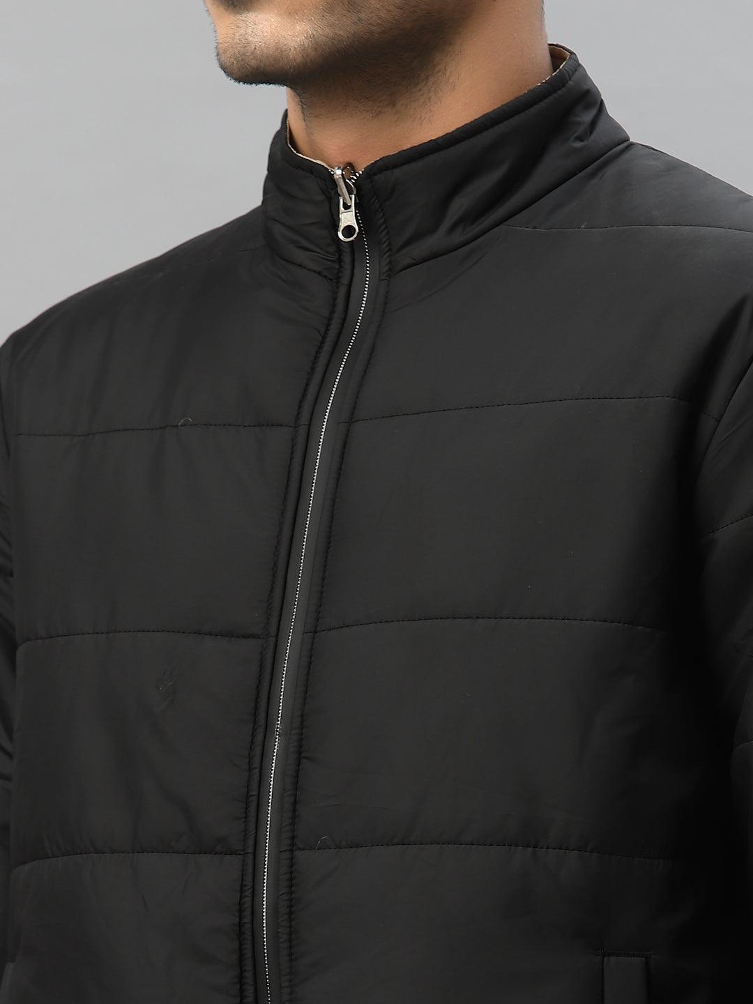 Style Quotient Men Black Reversible Padded Jacket