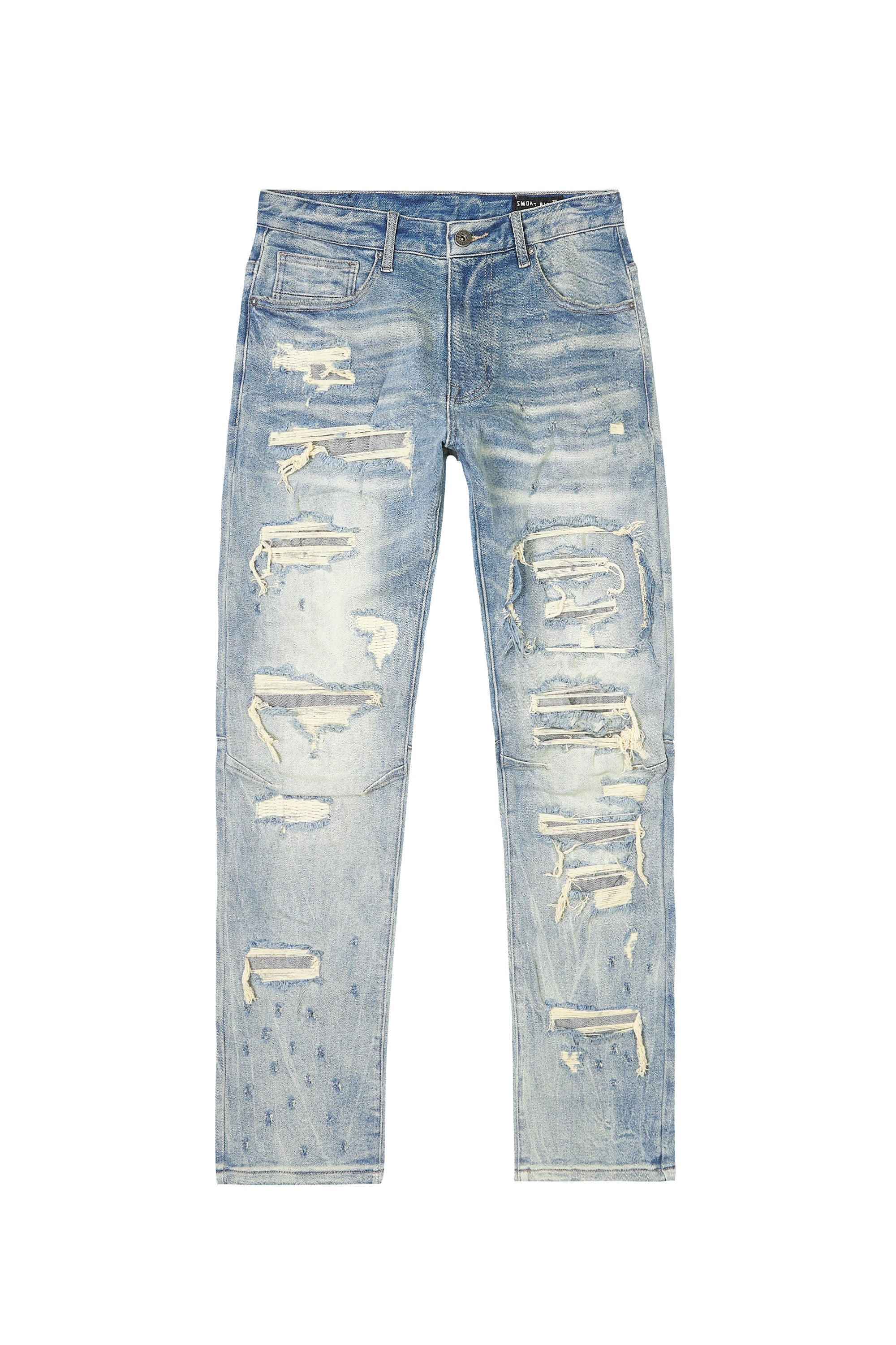 Distressed Rip & Repair Easy Slim Denim Jeans