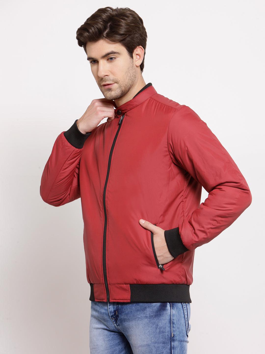 Style Quotient Mens Solid Bomber Jackets