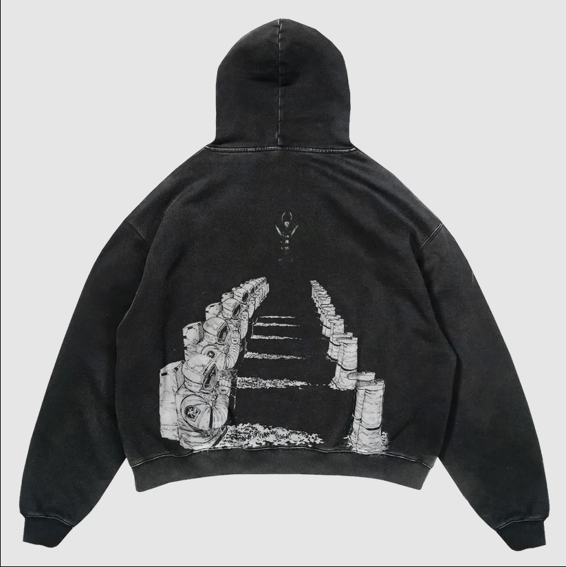 Darkness Devil Black Oversize Hoodie