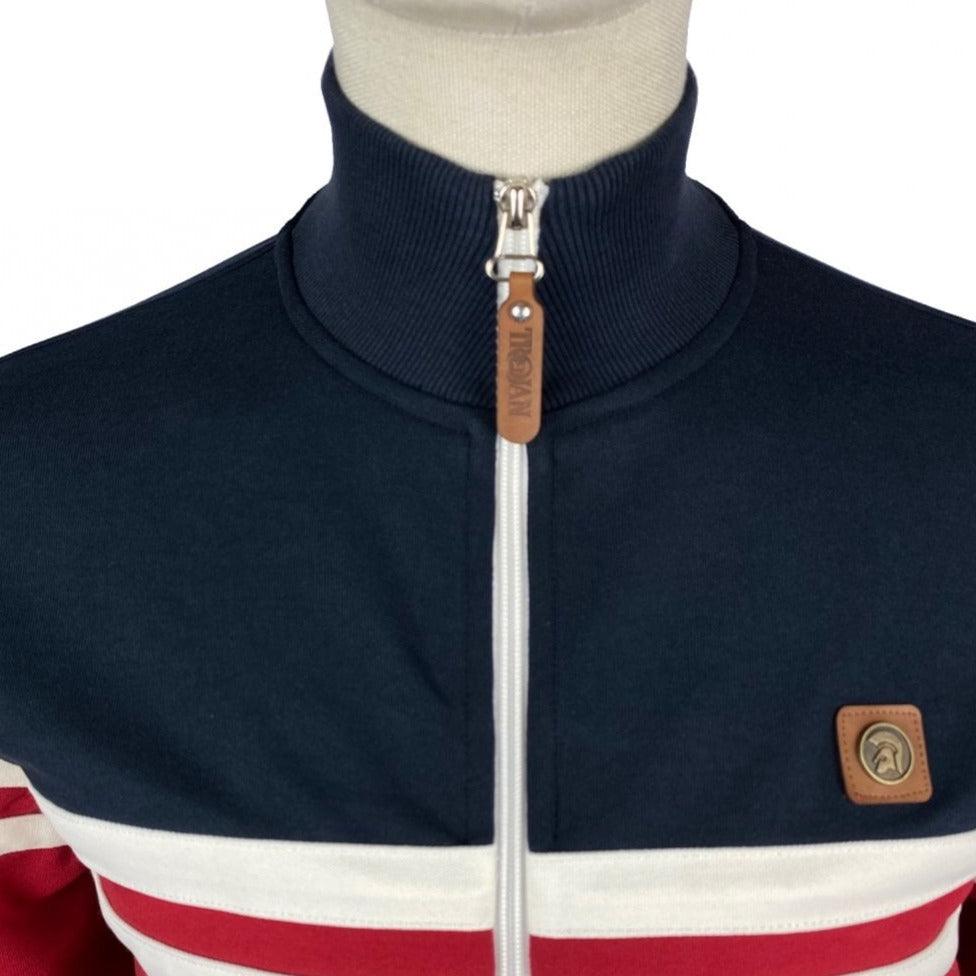 Trojan Stripe Track Top Blood