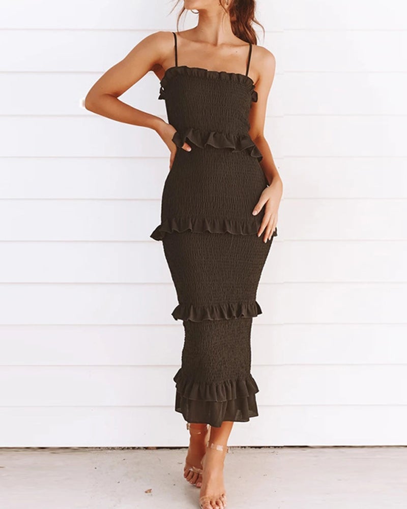 Sling Elastic Fashion Dress