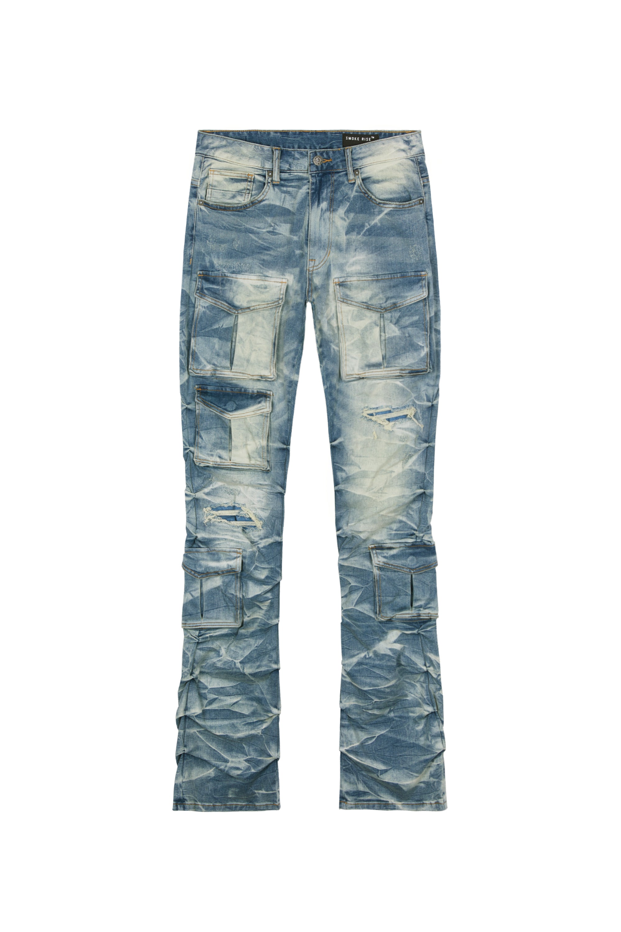 Stacked Utility Denim Jeans