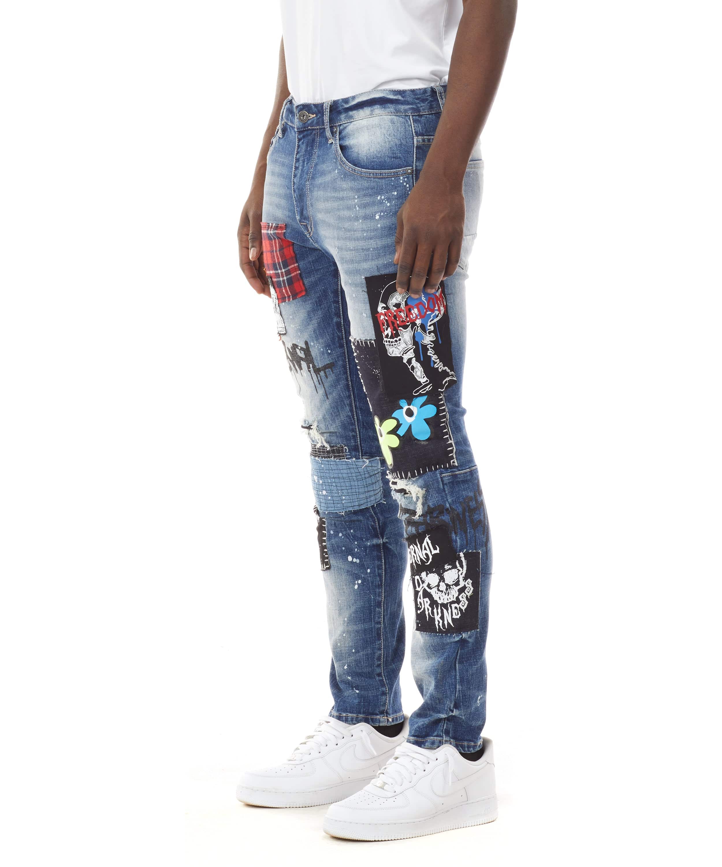 Patch Fashion Jeans