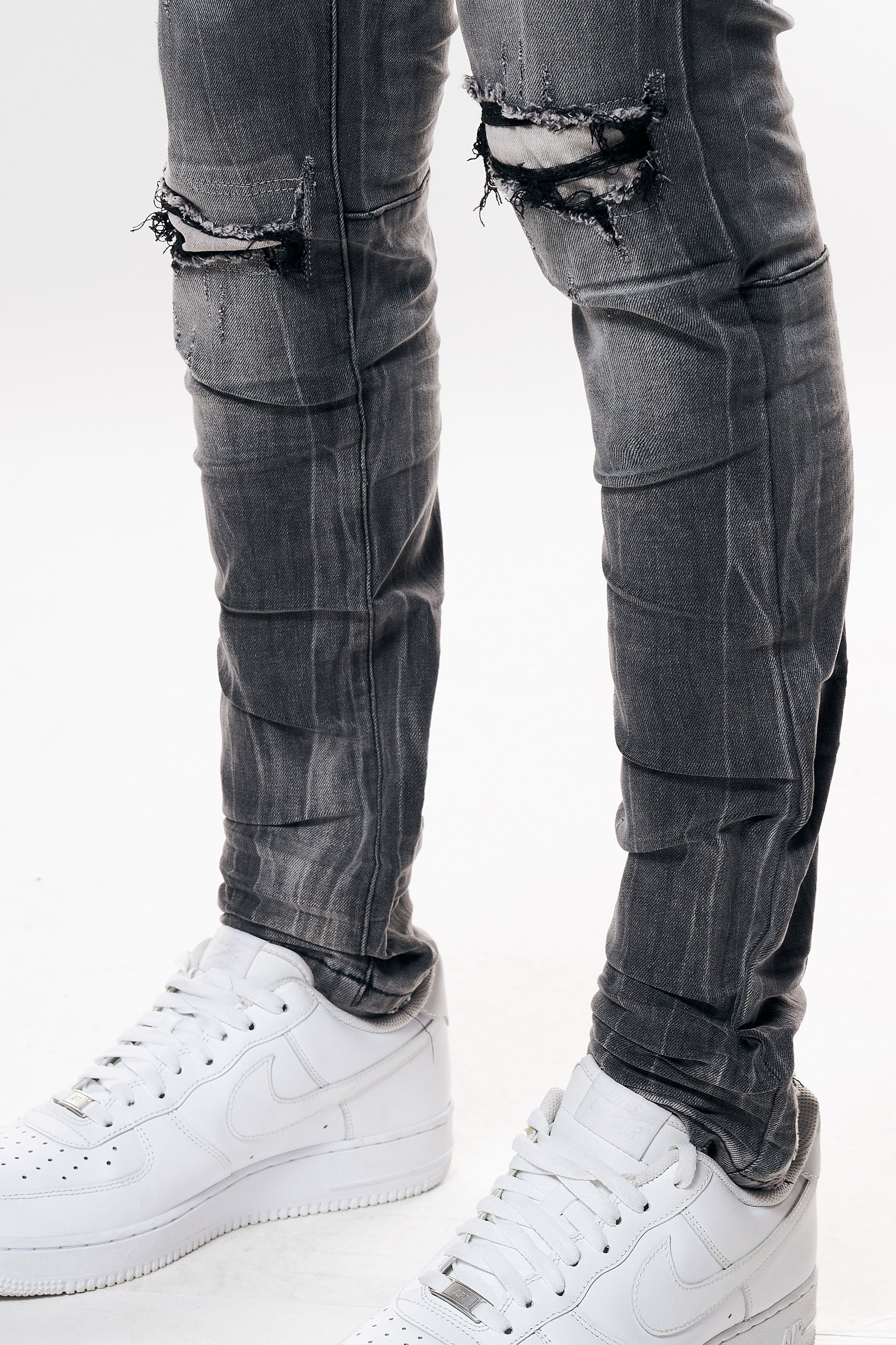 Distressed Rip & Repair Super Skinny Denim Jeans