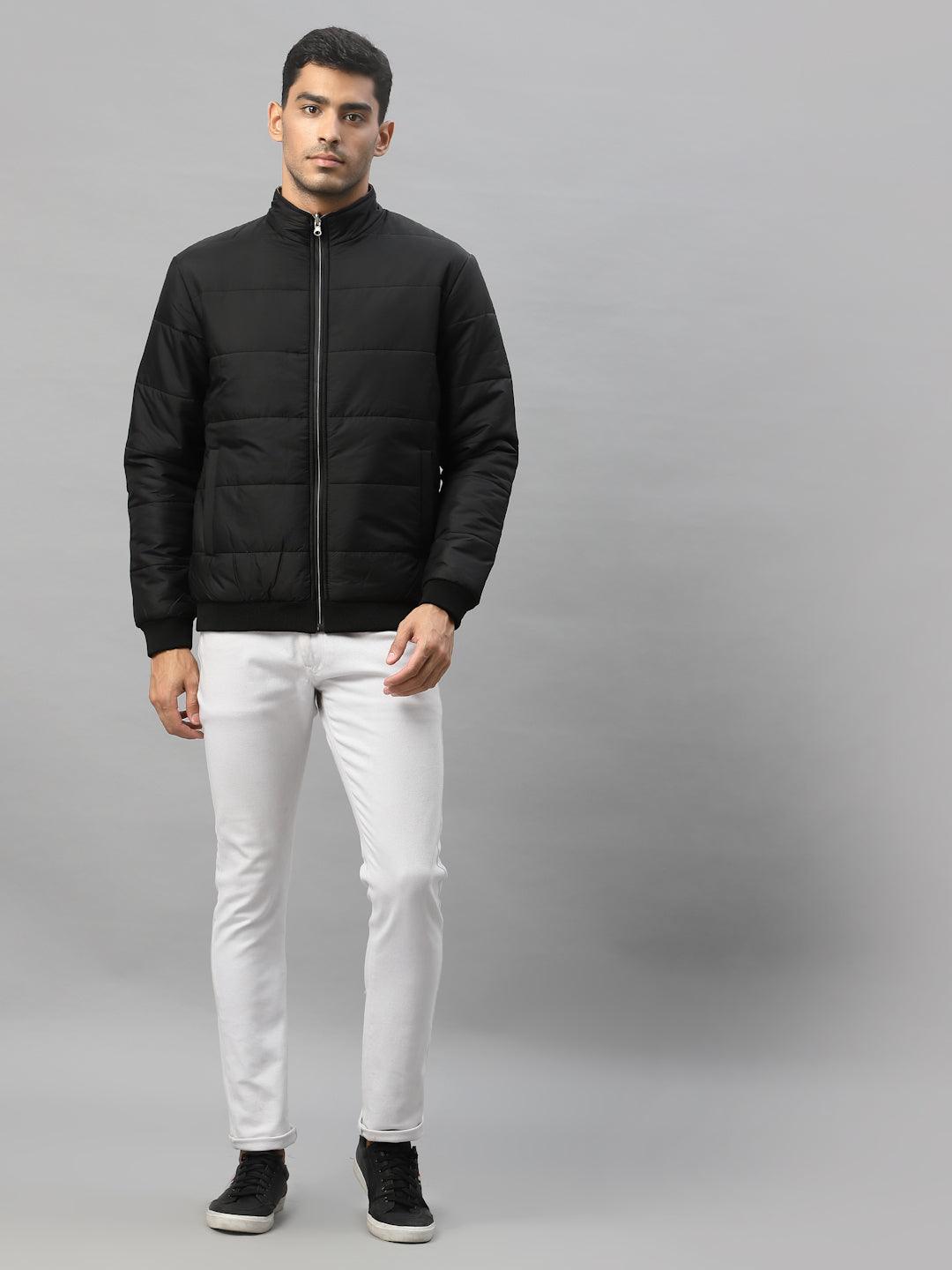 Style Quotient Men Black Reversible Padded Jacket