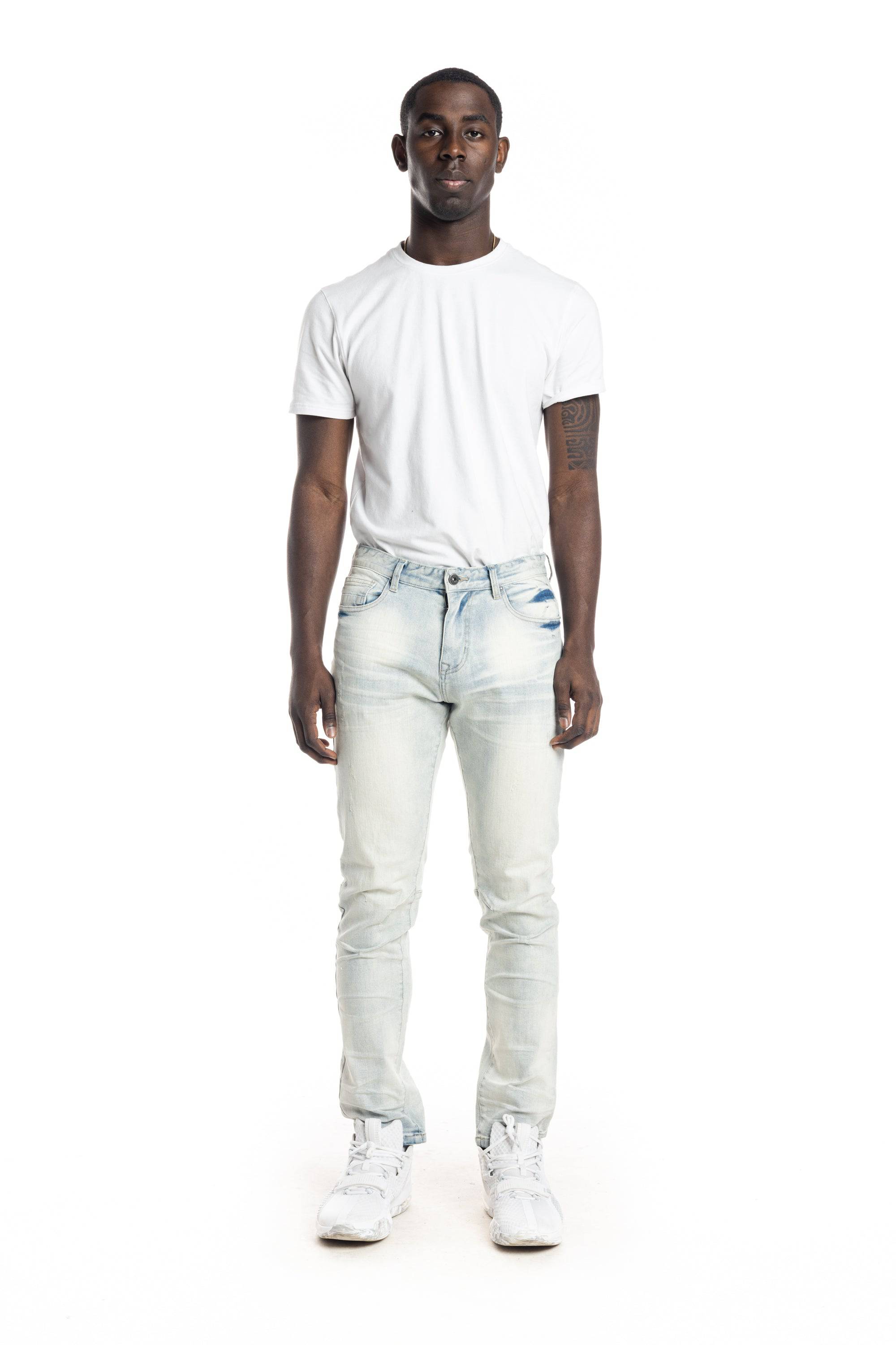 Stone Washed Basic Jeans