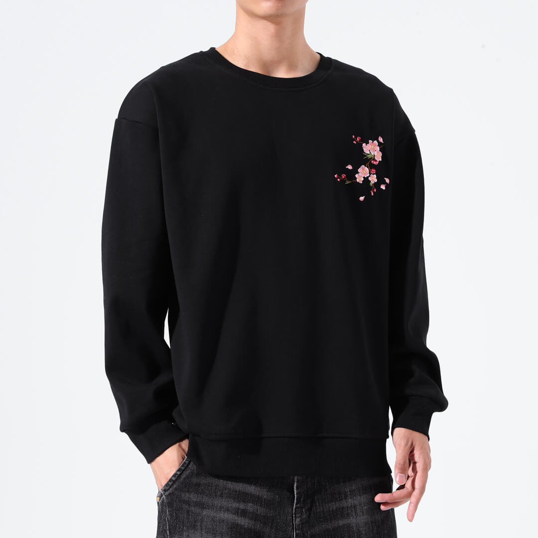 Sakura Embroidered Sweatshirt