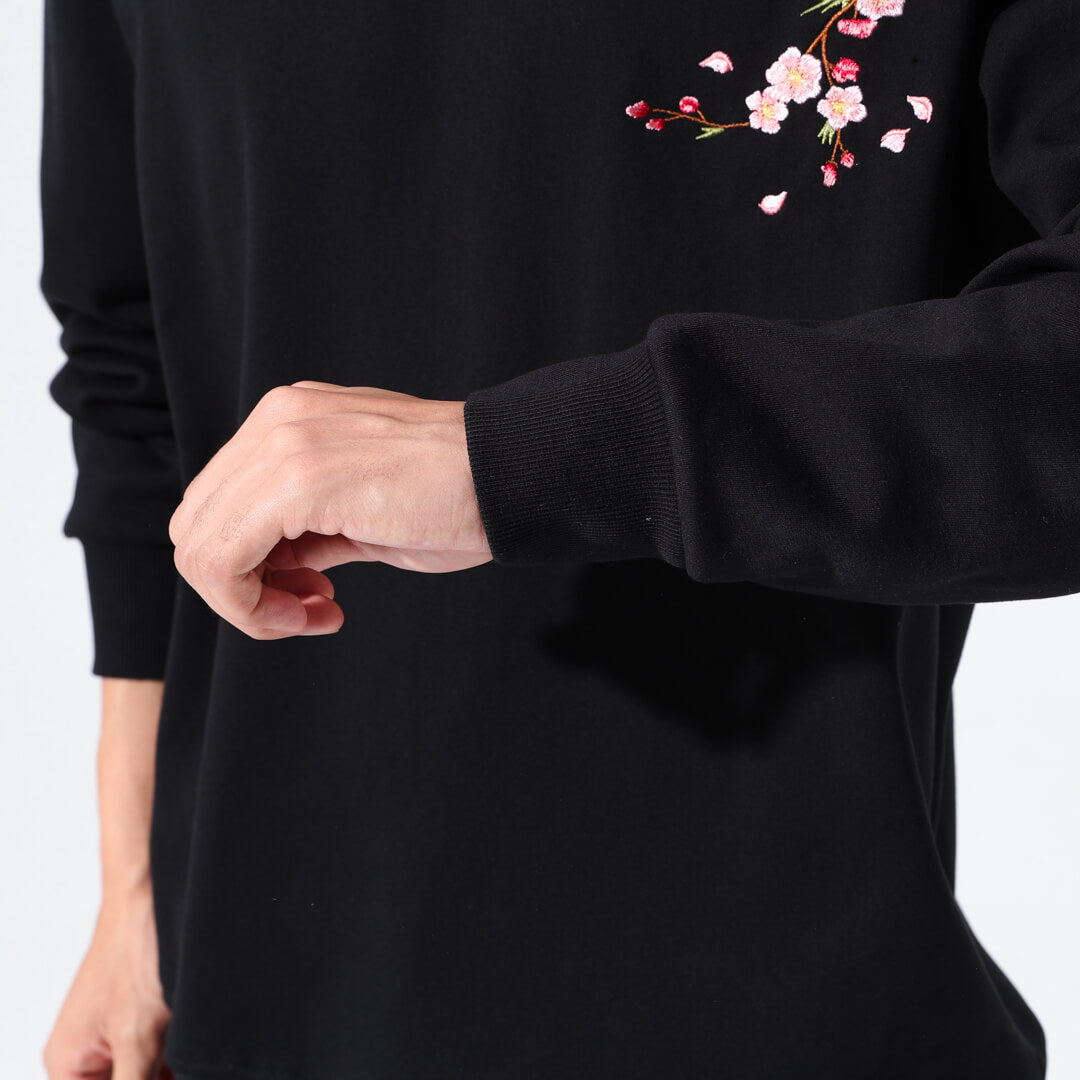 Sakura Embroidered Sweatshirt