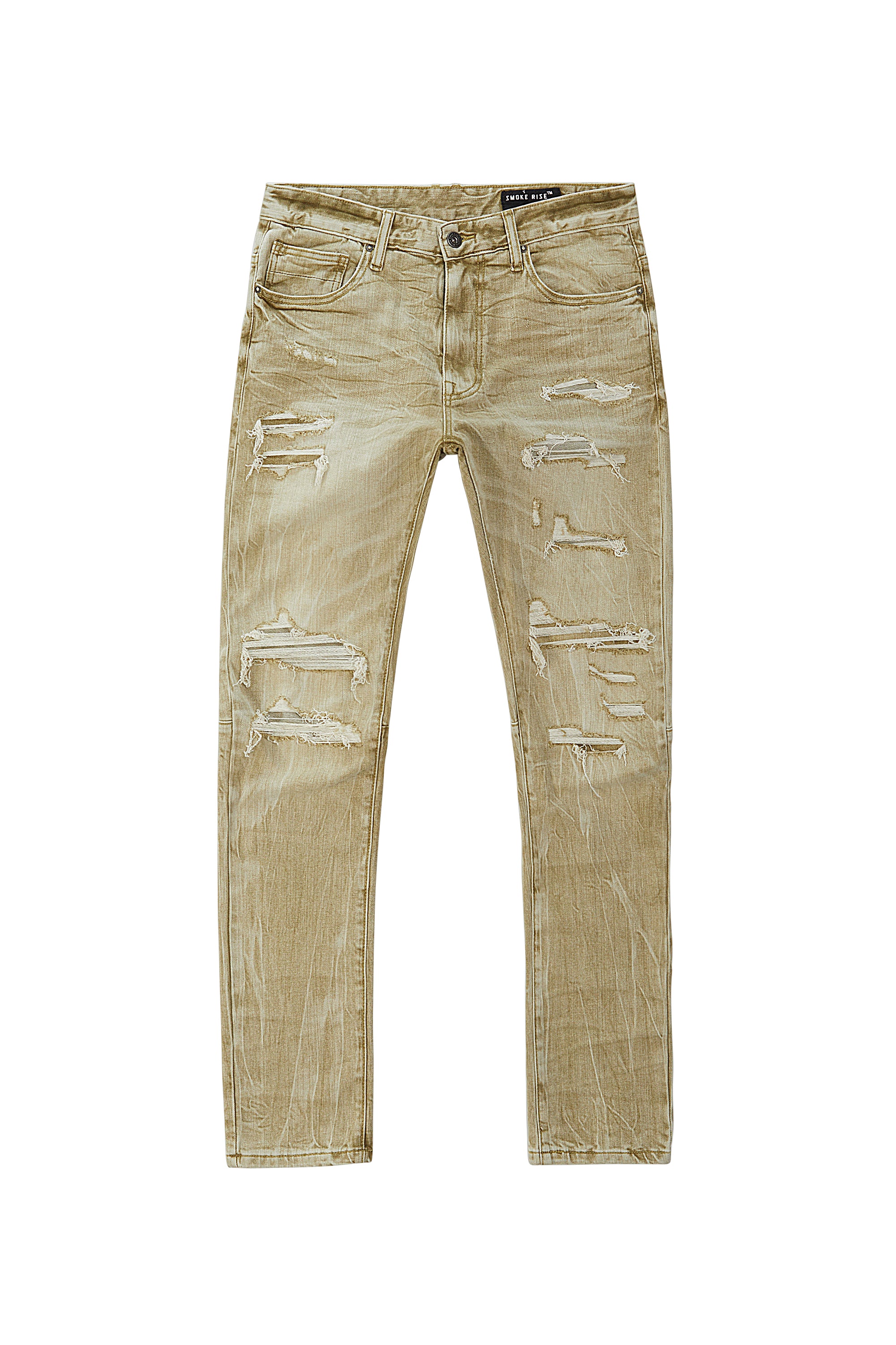 Rip & Repaired Color Jeans