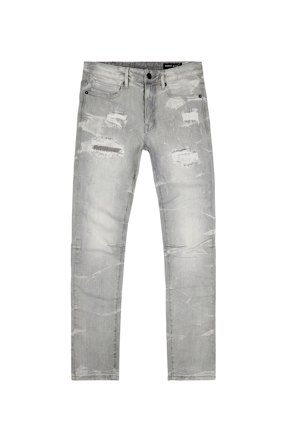 Rip & Repaired Lightning Washed Denim Jeans