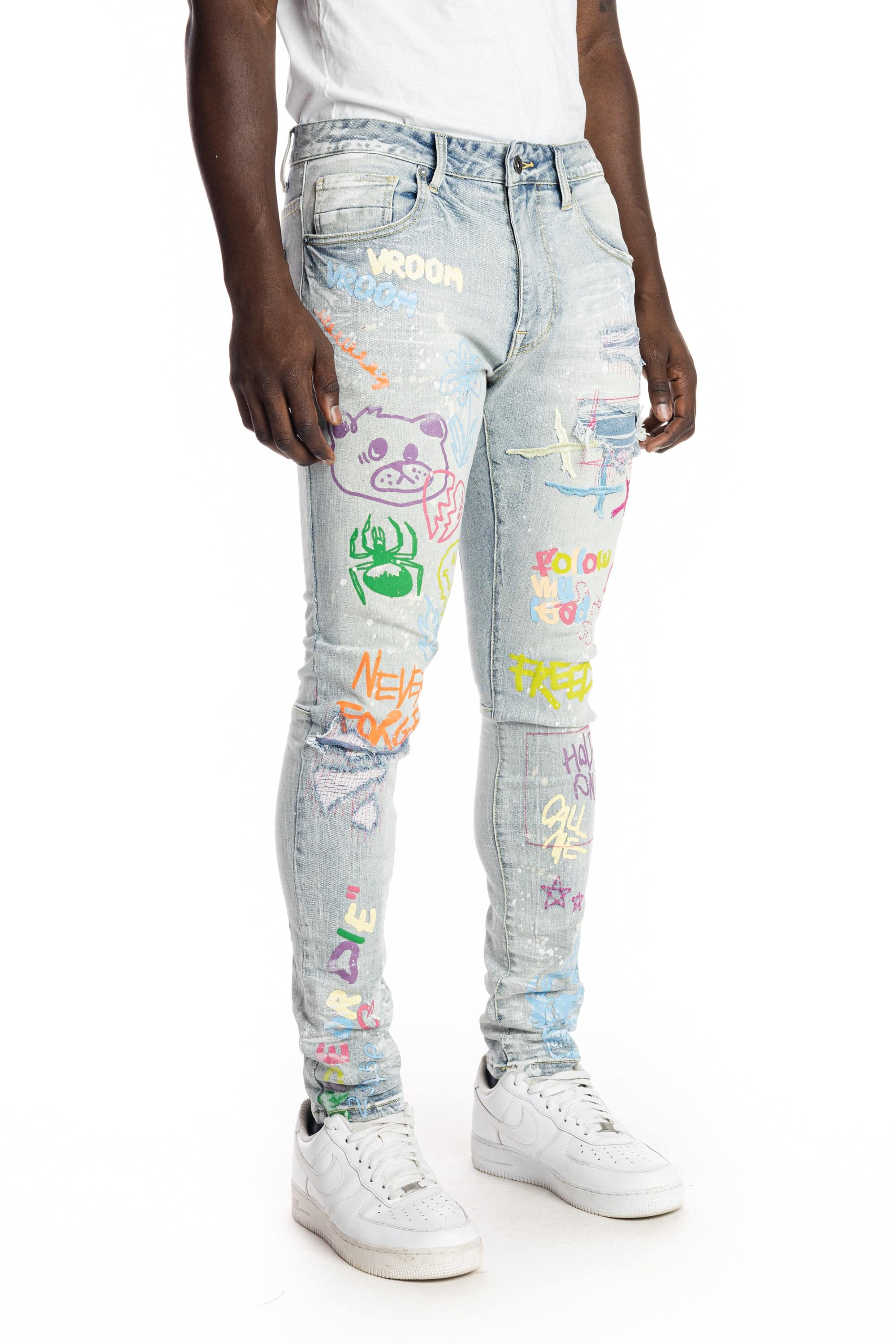 Multi Color Fashion Jeans
