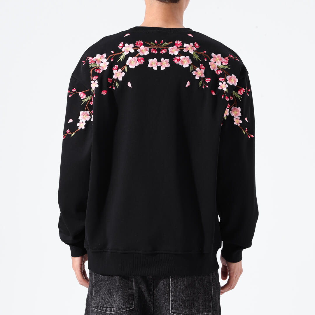Sakura Embroidered Sweatshirt