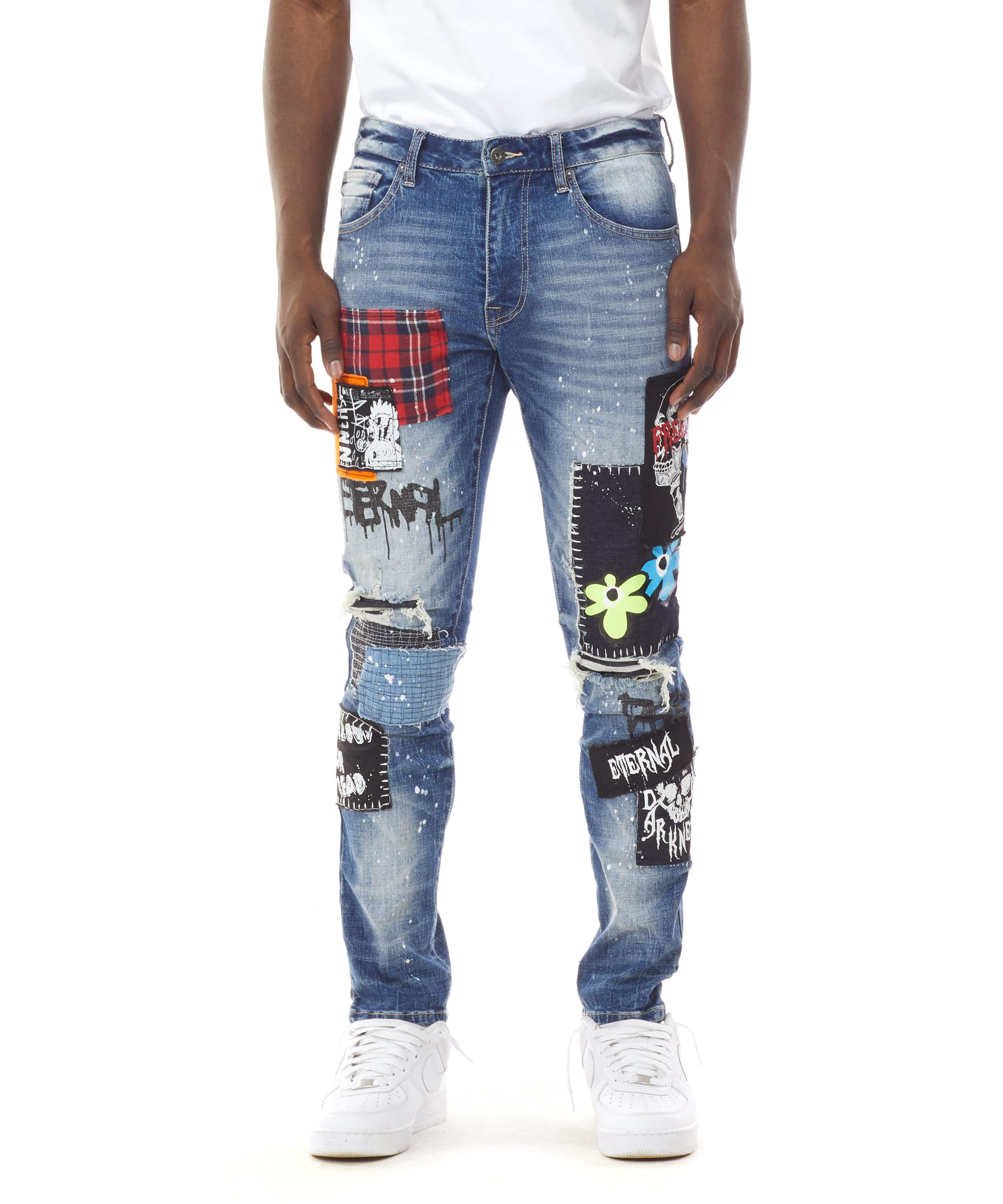 Patch Fashion Jeans
