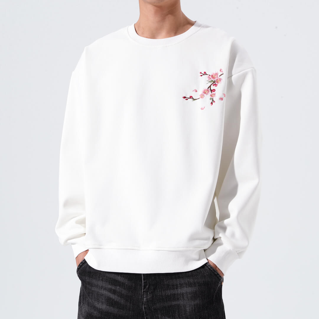 Sakura Embroidered Sweatshirt