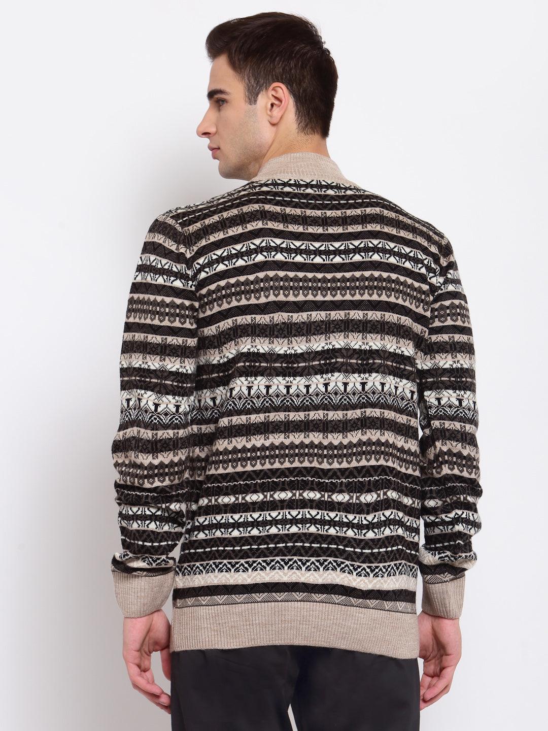 Men Striped Pullover Sweater