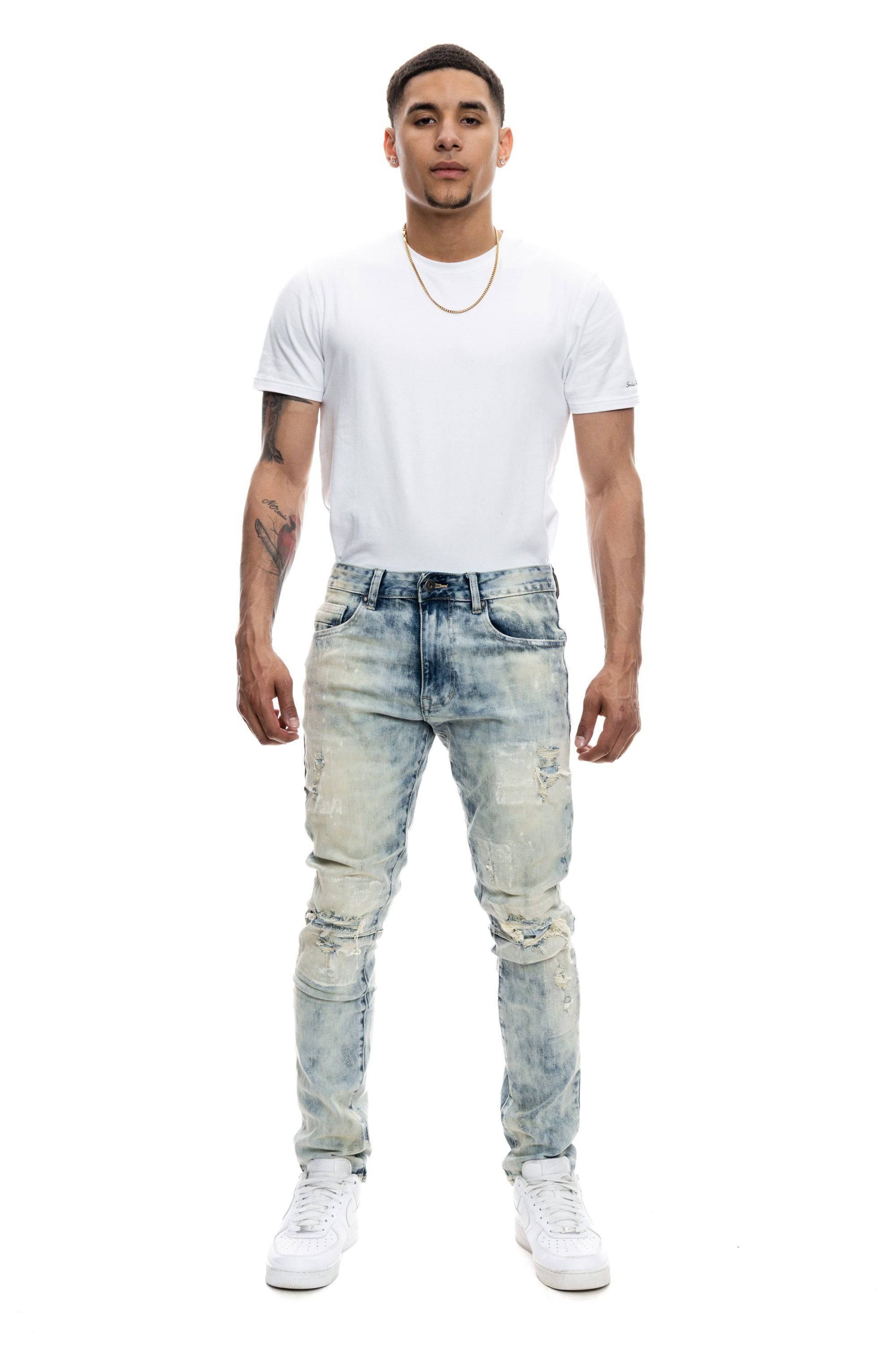Patch Washed Jeans