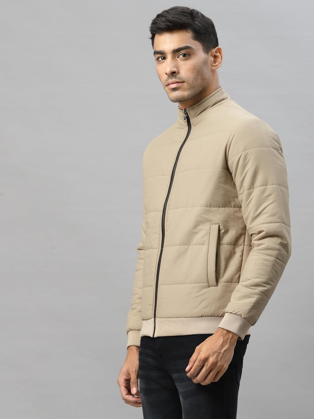 Style Quotient Men Beige Reversible Padded Jacket