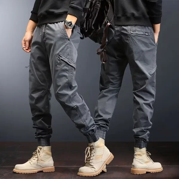Retro Multi-Pocket Casual Pants For Men