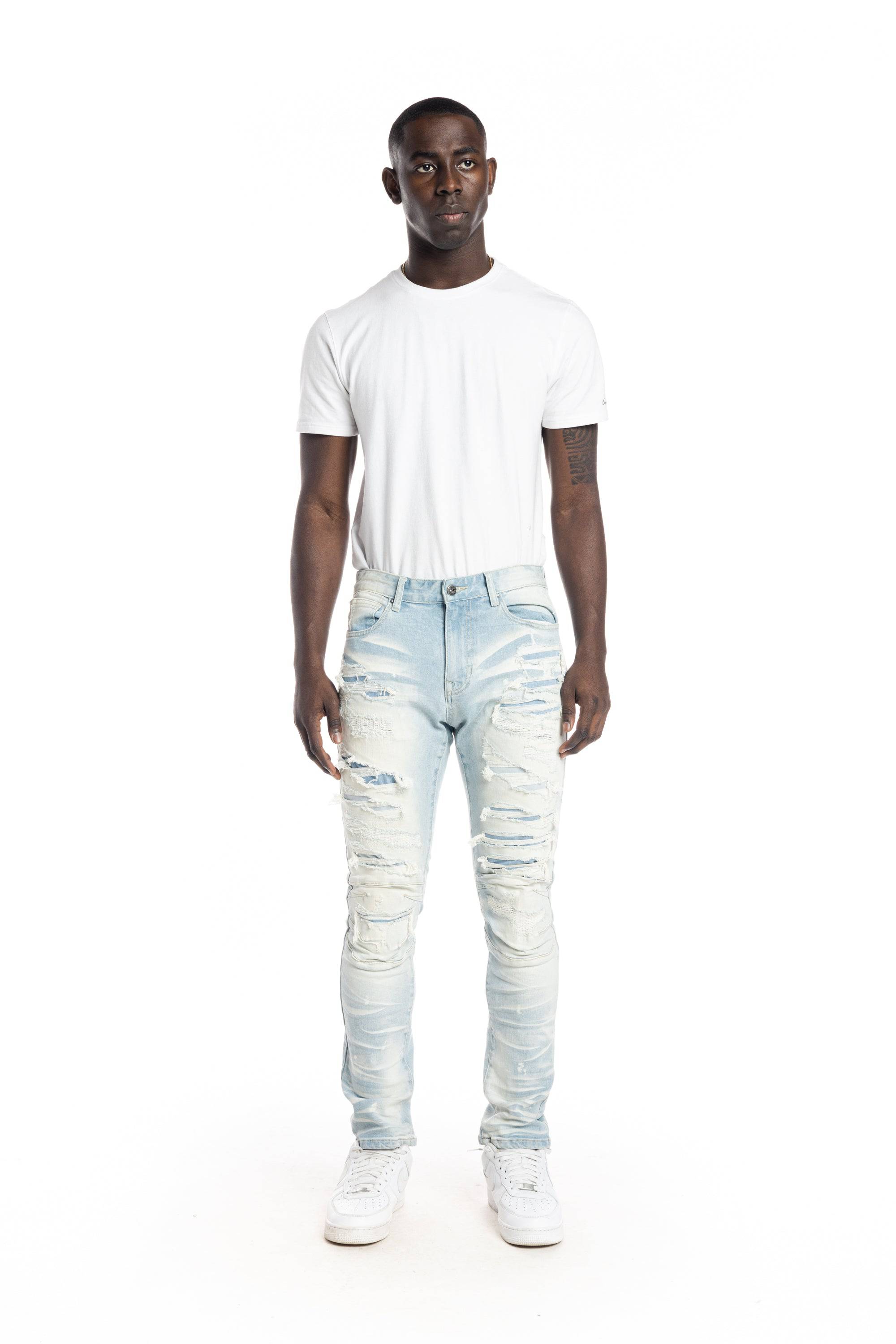 Heavy Rip & Repair Fashion Jeans