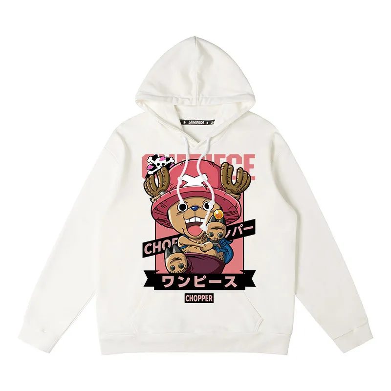 One piece hoodie - LUFFY/SHANKS/CHOPPER/BURUKKU/NEWGATE/FRANKY/MARCO/LAW