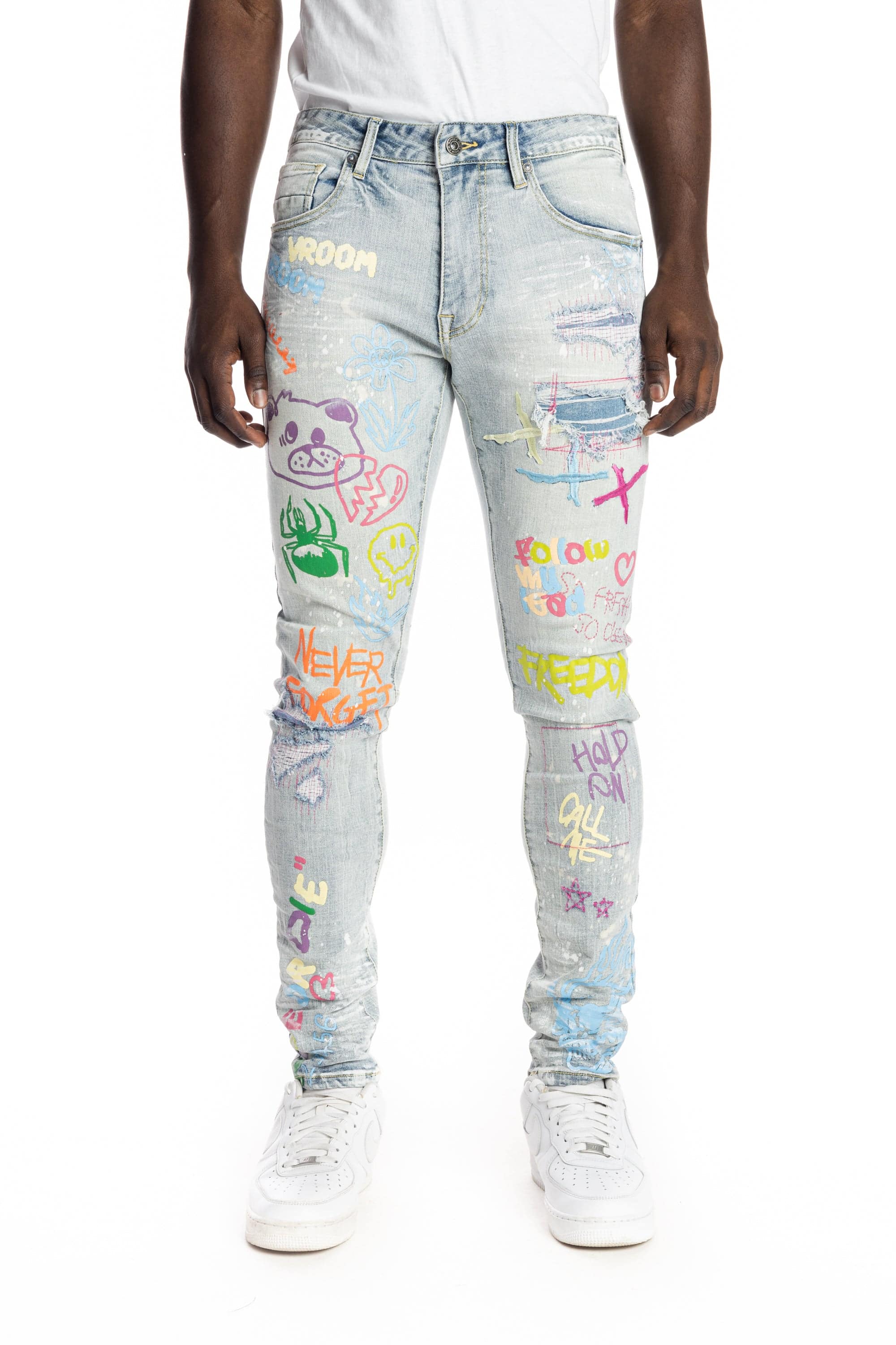 Multi Color Fashion Jeans