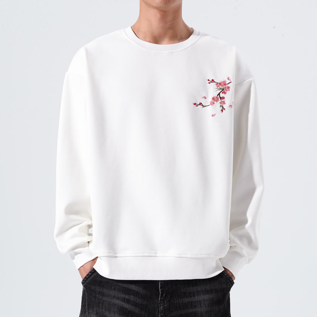 Sakura Embroidered Sweatshirt