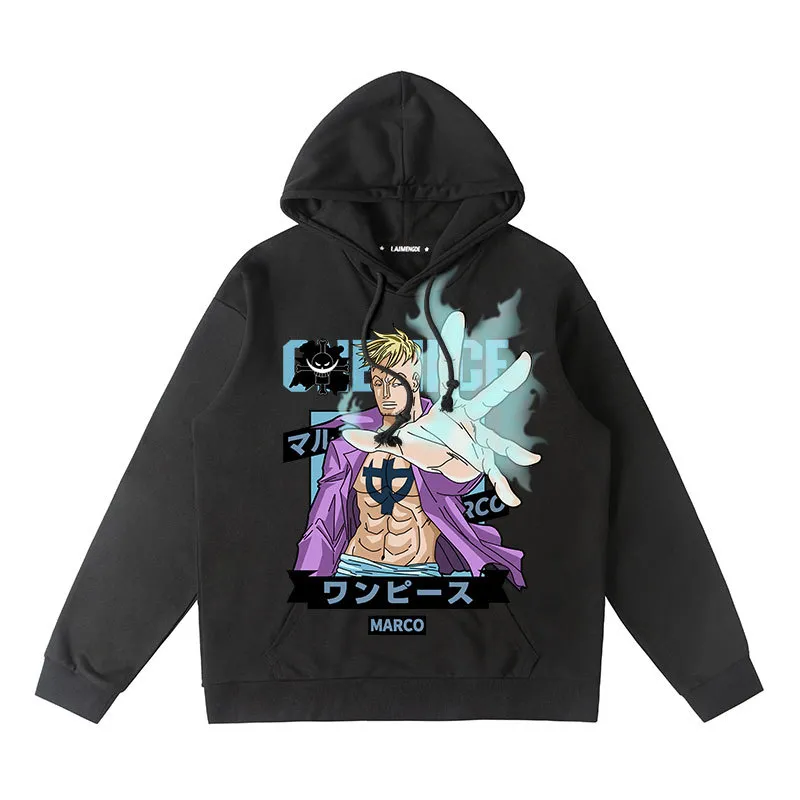 One piece hoodie - LUFFY/SHANKS/CHOPPER/BURUKKU/NEWGATE/FRANKY/MARCO/LAW