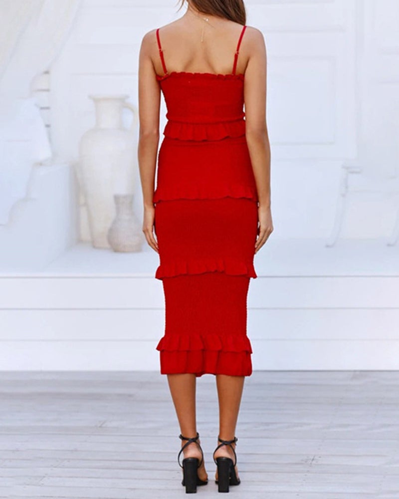 Sling Elastic Fashion Dress