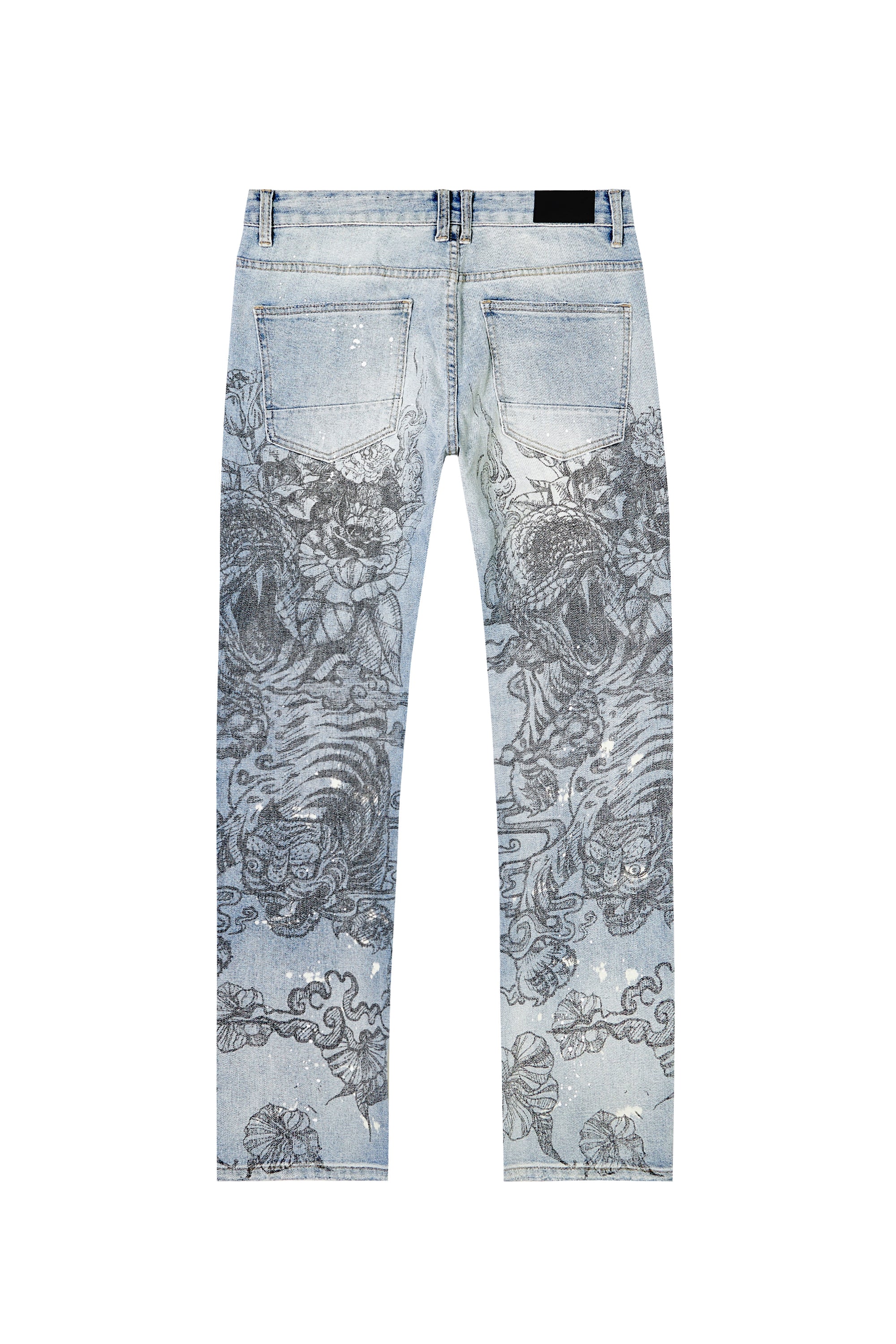 Tattoo Slim Fit Denim Jeans