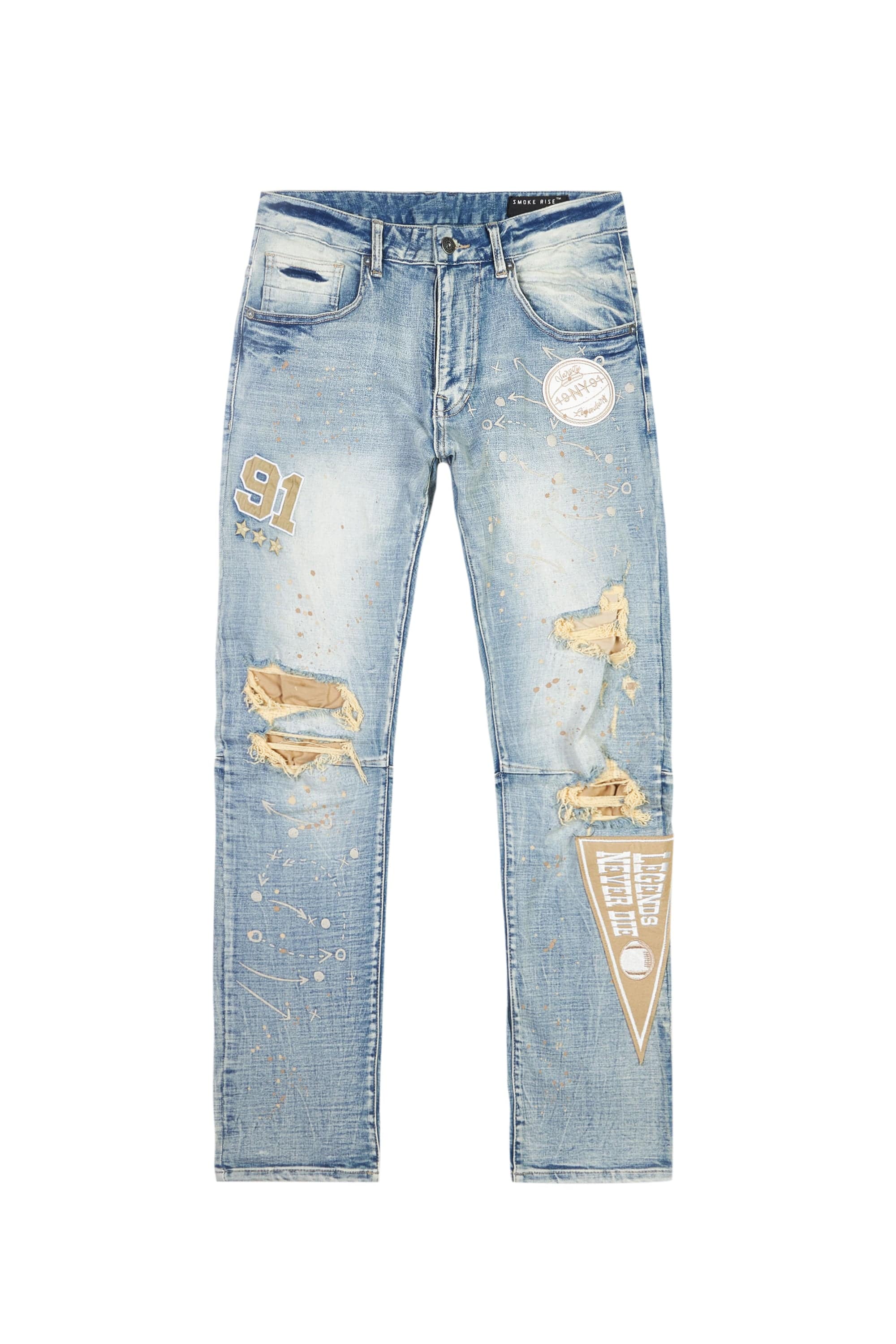 Varsity Detailed Jeans