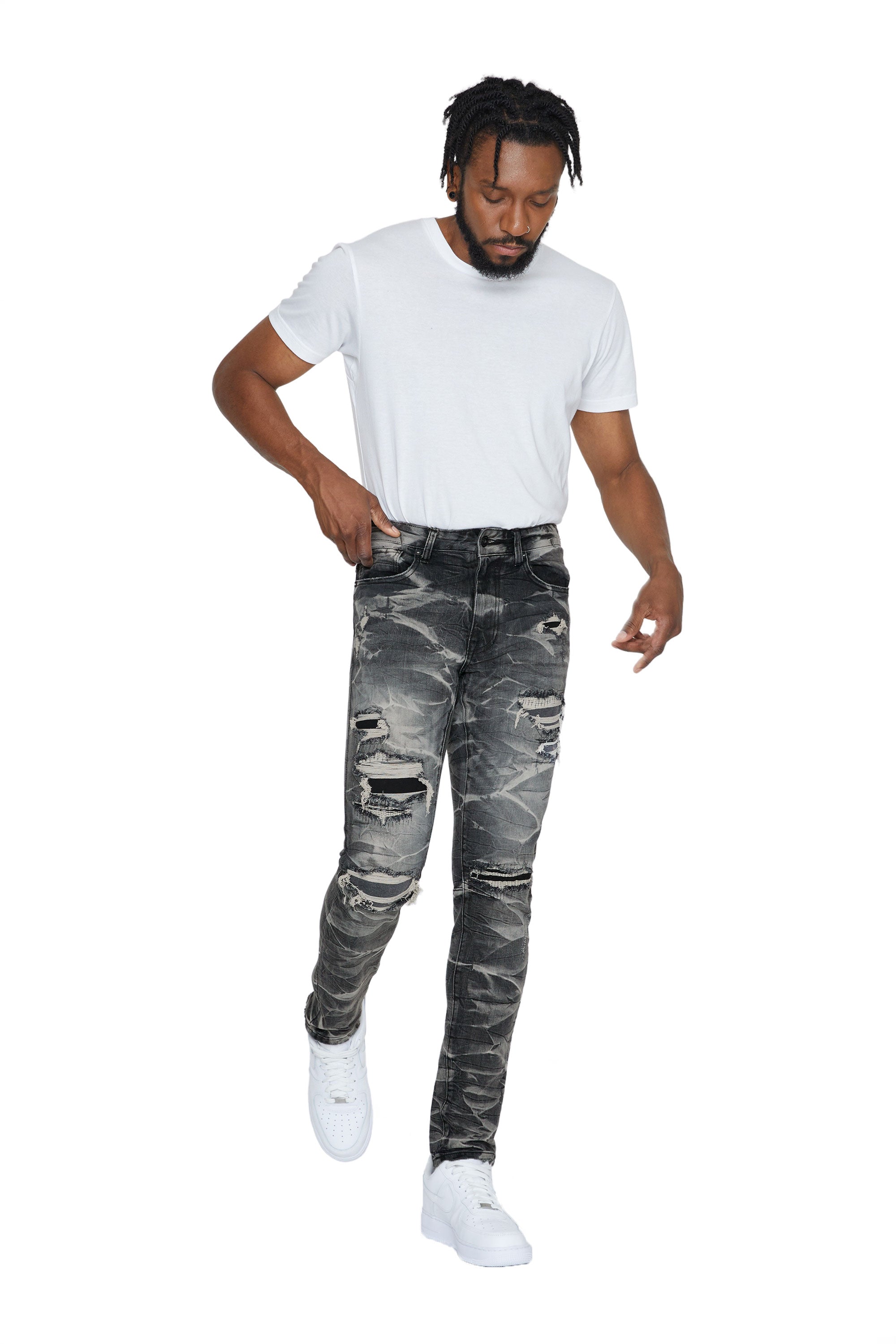 Lightning Effect Jeans