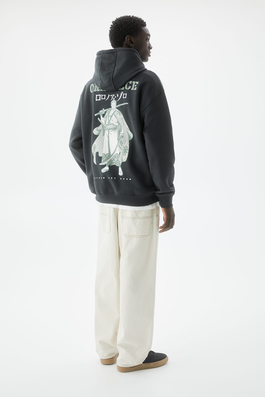 One Piece Zoro Print Hoodie