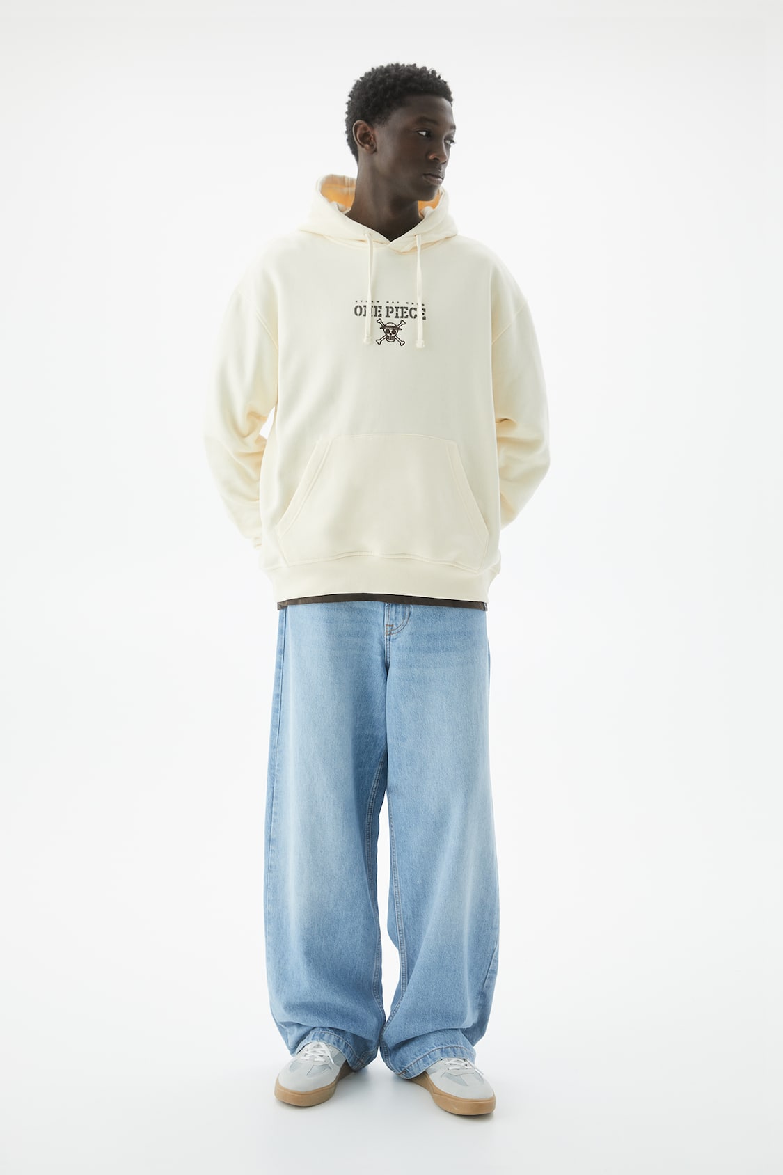 One Piece Luffy Print Hoodie