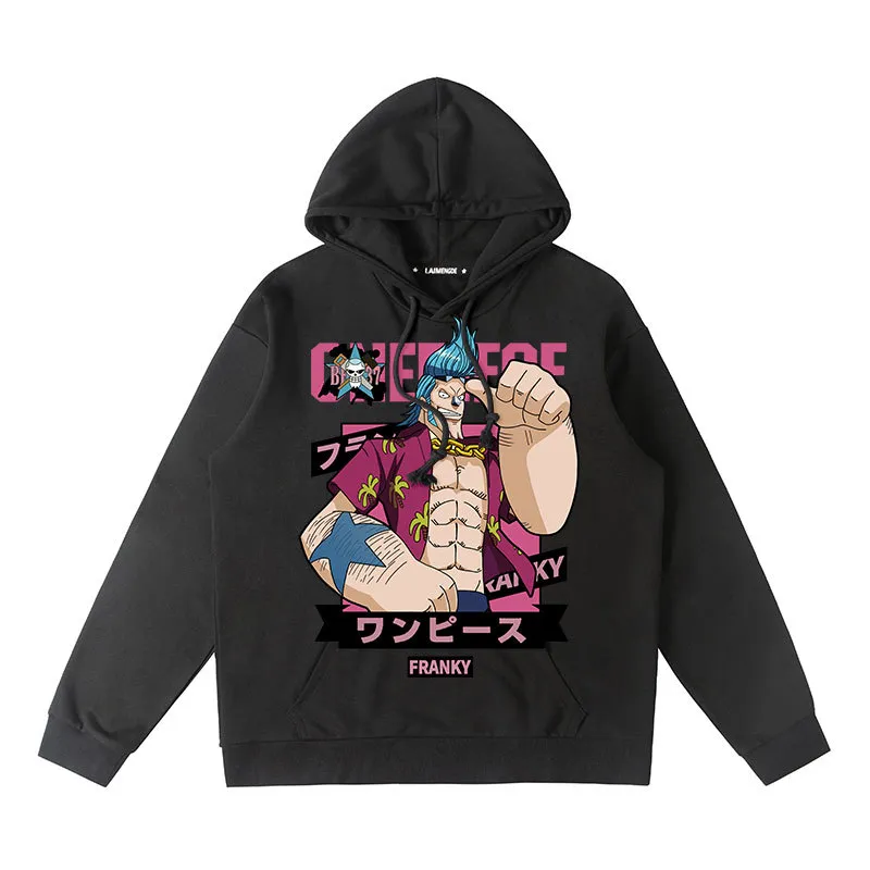 One piece hoodie - LUFFY/SHANKS/CHOPPER/BURUKKU/NEWGATE/FRANKY/MARCO/LAW