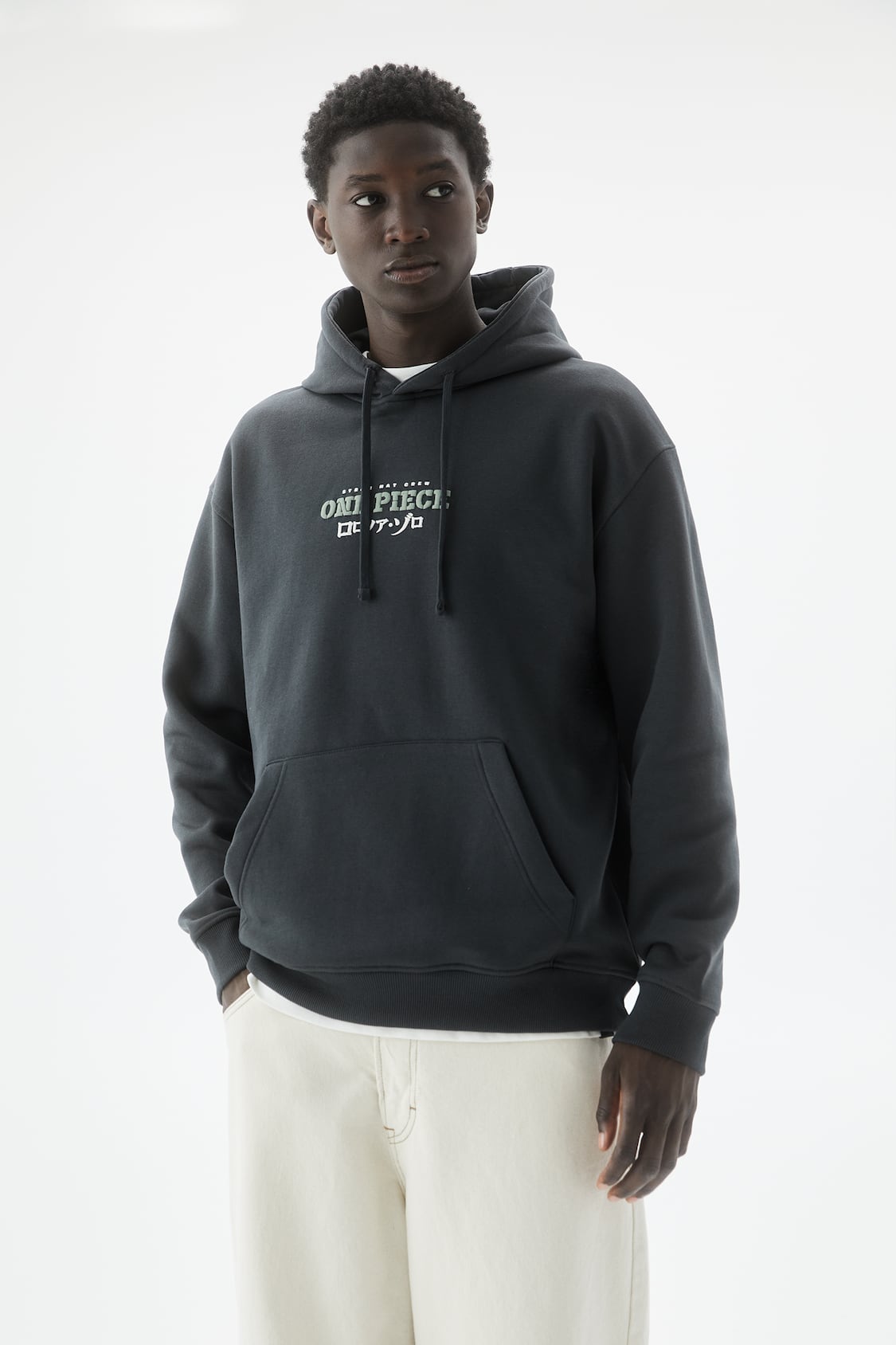 One Piece Zoro Print Hoodie