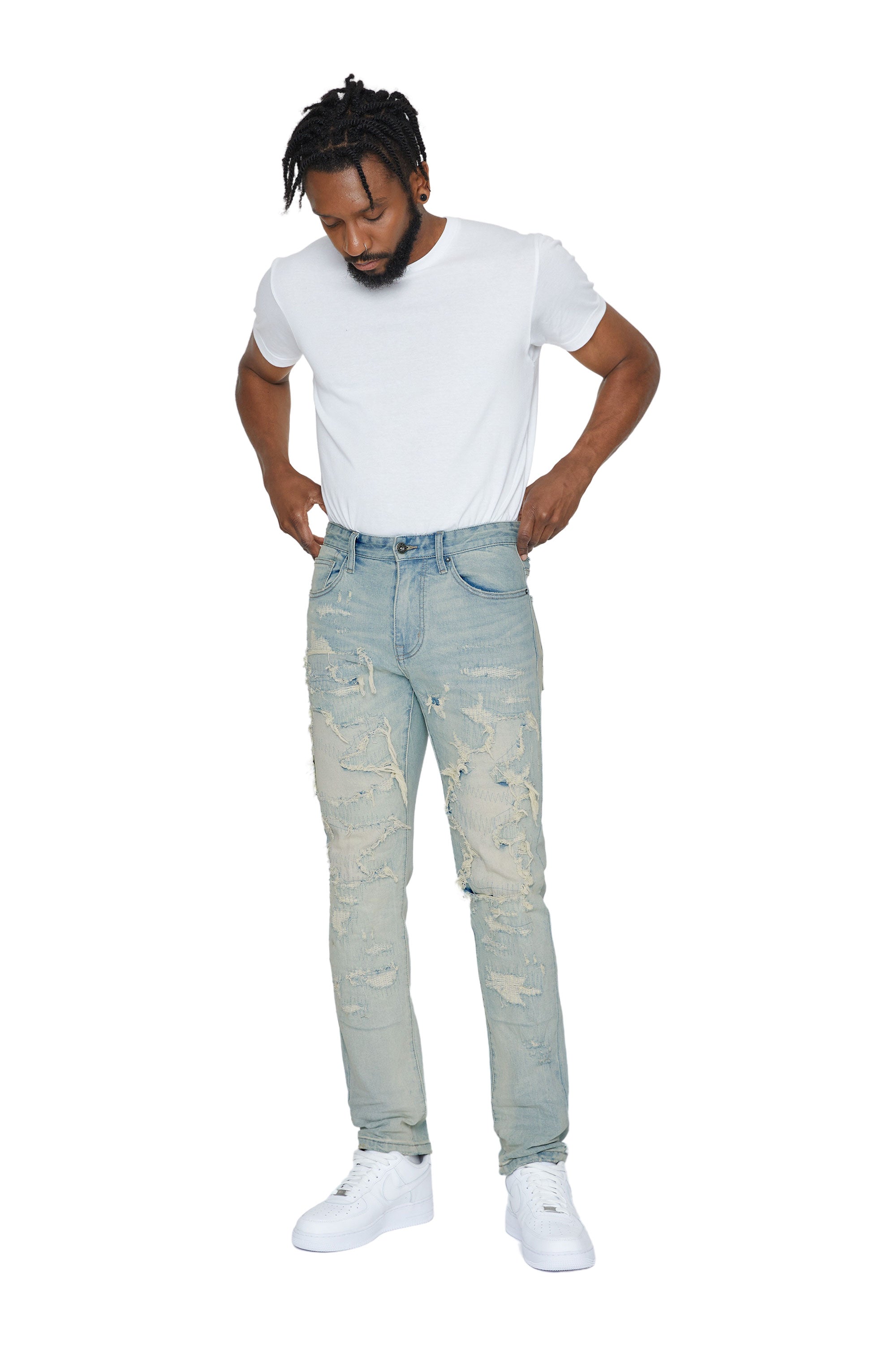 Heavy Distressed Jeans