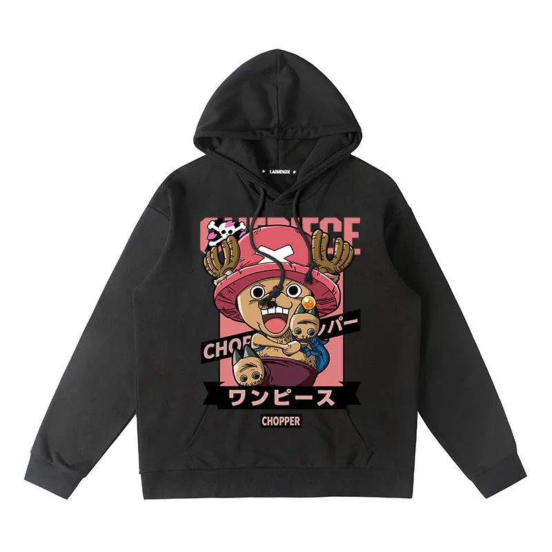 One piece hoodie - LUFFY/SHANKS/CHOPPER/BURUKKU/NEWGATE/FRANKY/MARCO/LAW