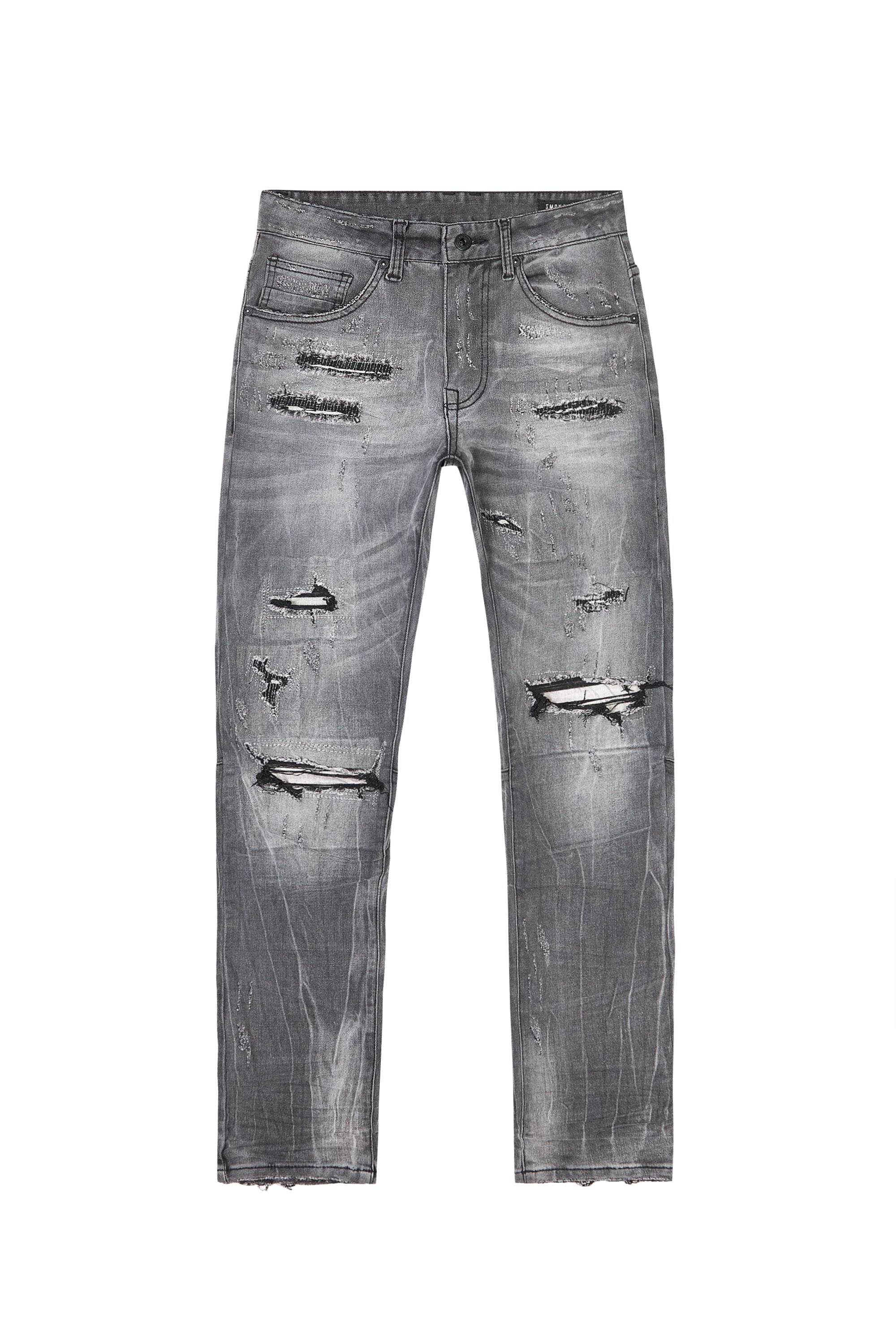Distressed Rip & Repair Super Skinny Denim Jeans