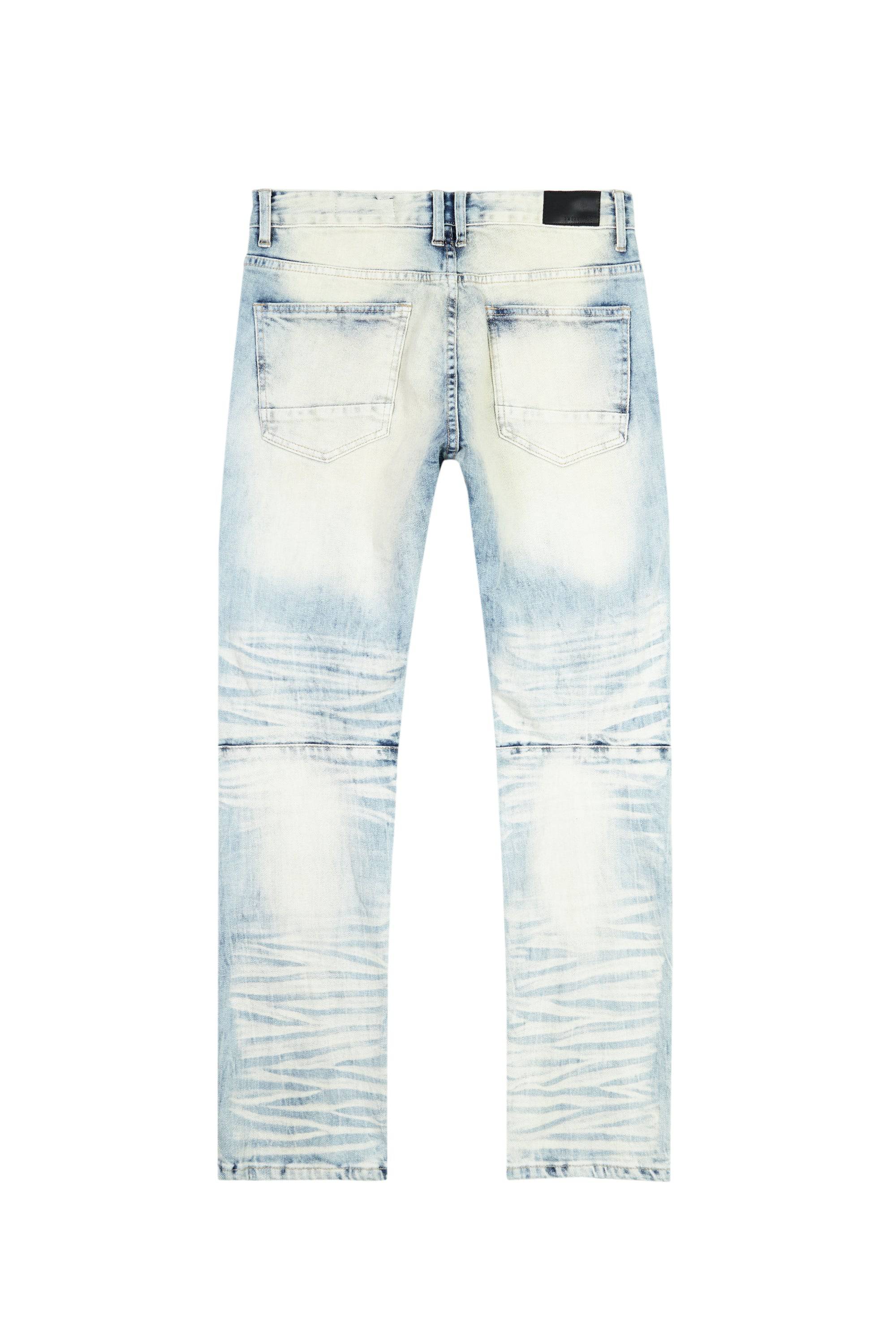 Plaid Backed Jean