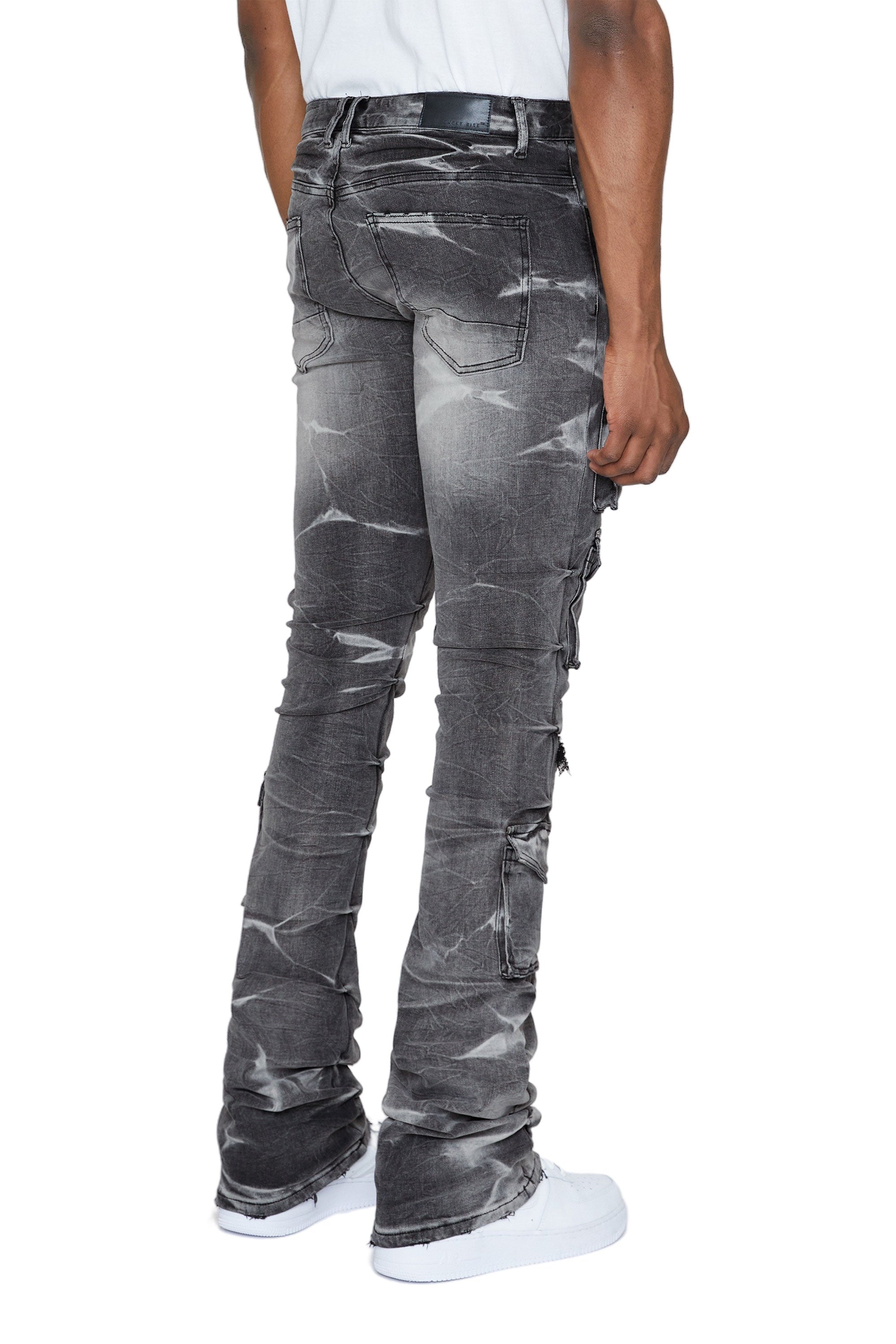 Stacked Utility Denim Jeans