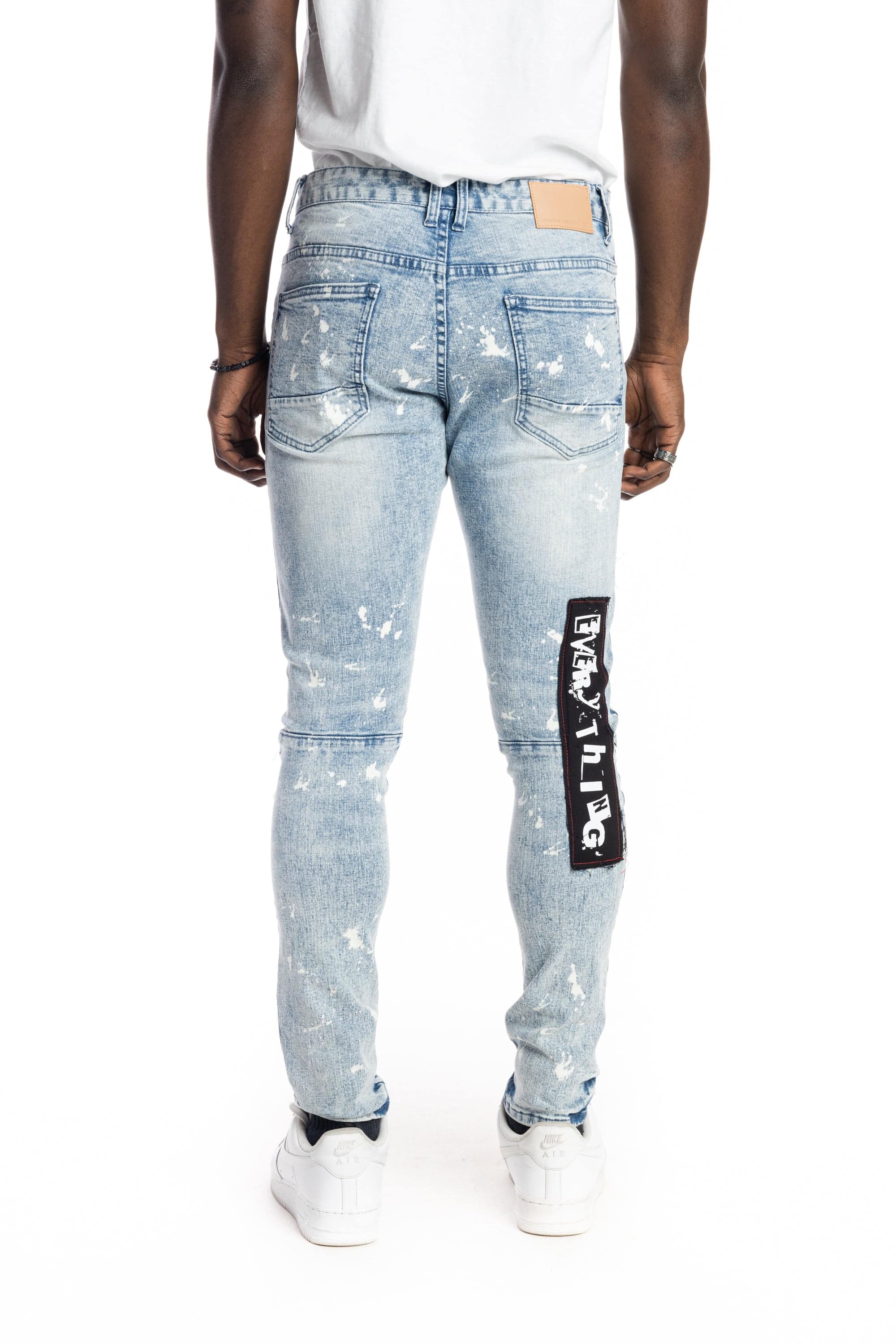 Graphic Patched Fashion Jeans