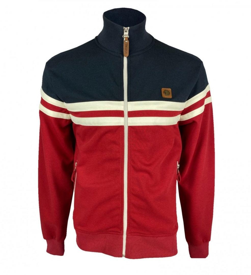 Trojan Stripe Track Top Blood